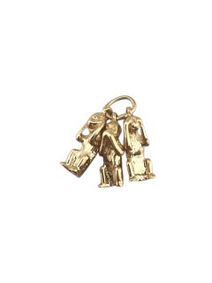 14 Karat Yellow Gold Three Wise Monkeys "No Evil" Charm #23273
