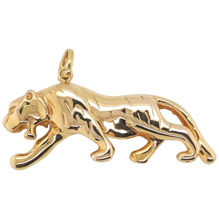 22k gold plated 3D Tiger charm 22k gold plated 3D Tiger charm