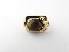 14 Karat Yellow Gold Tiger's Eye Ring