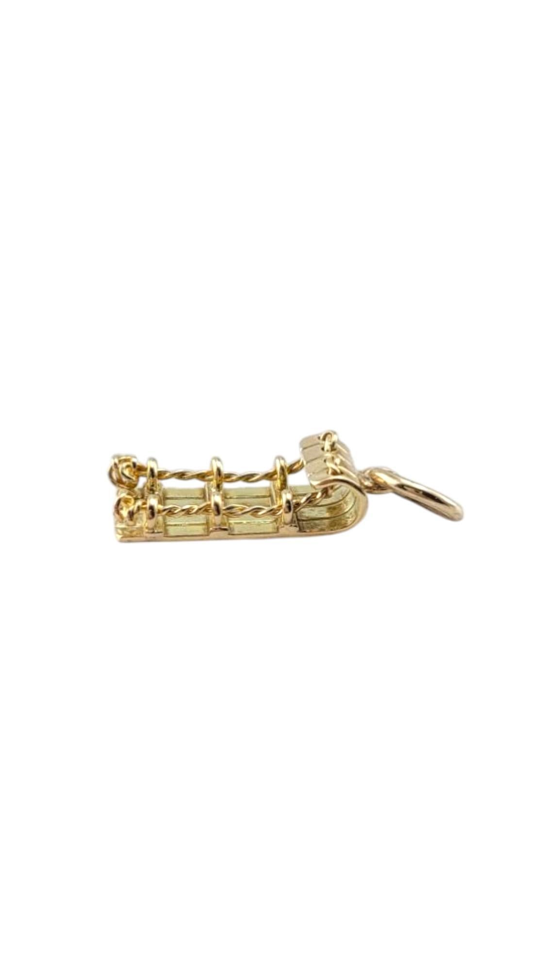 Charm a slitta in oro giallo 14 carati #21264 in vendita 3