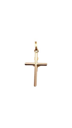 14 Karat Yellow Gold Toothpick Crucifix Pendant #20905