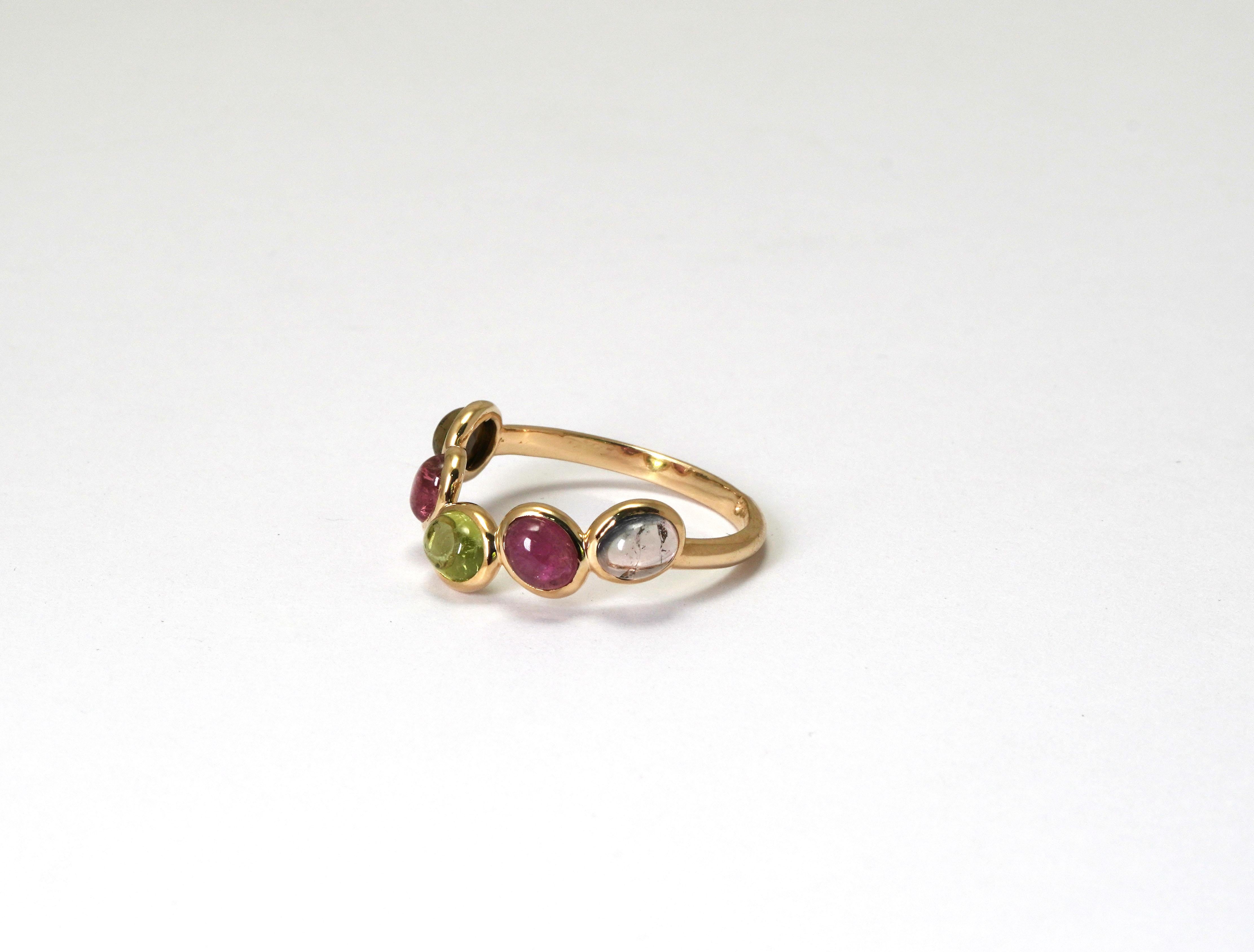Anillo de oro amarillo de 14 quilates con turmalina en Nuevo estado para la venta en София, BG