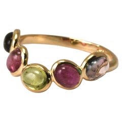 14 Karat Gelbgold Turmalin Ring