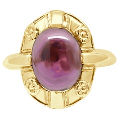 14 Karat Yellow Gold Tourmaline Ring