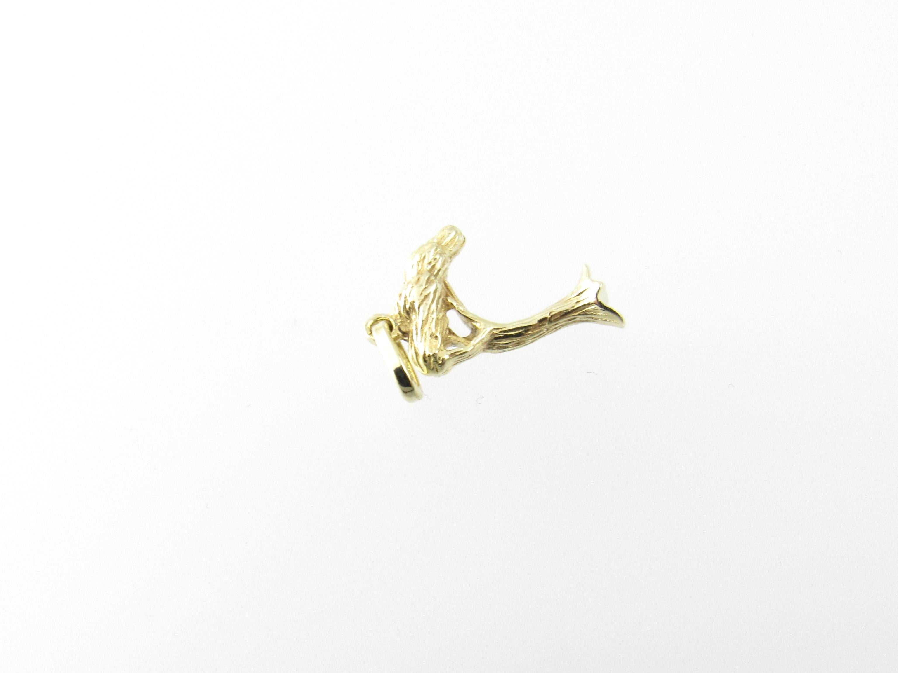 14 Karat Yellow Gold Tree Charm In Good Condition For Sale In Washington Depot, CT