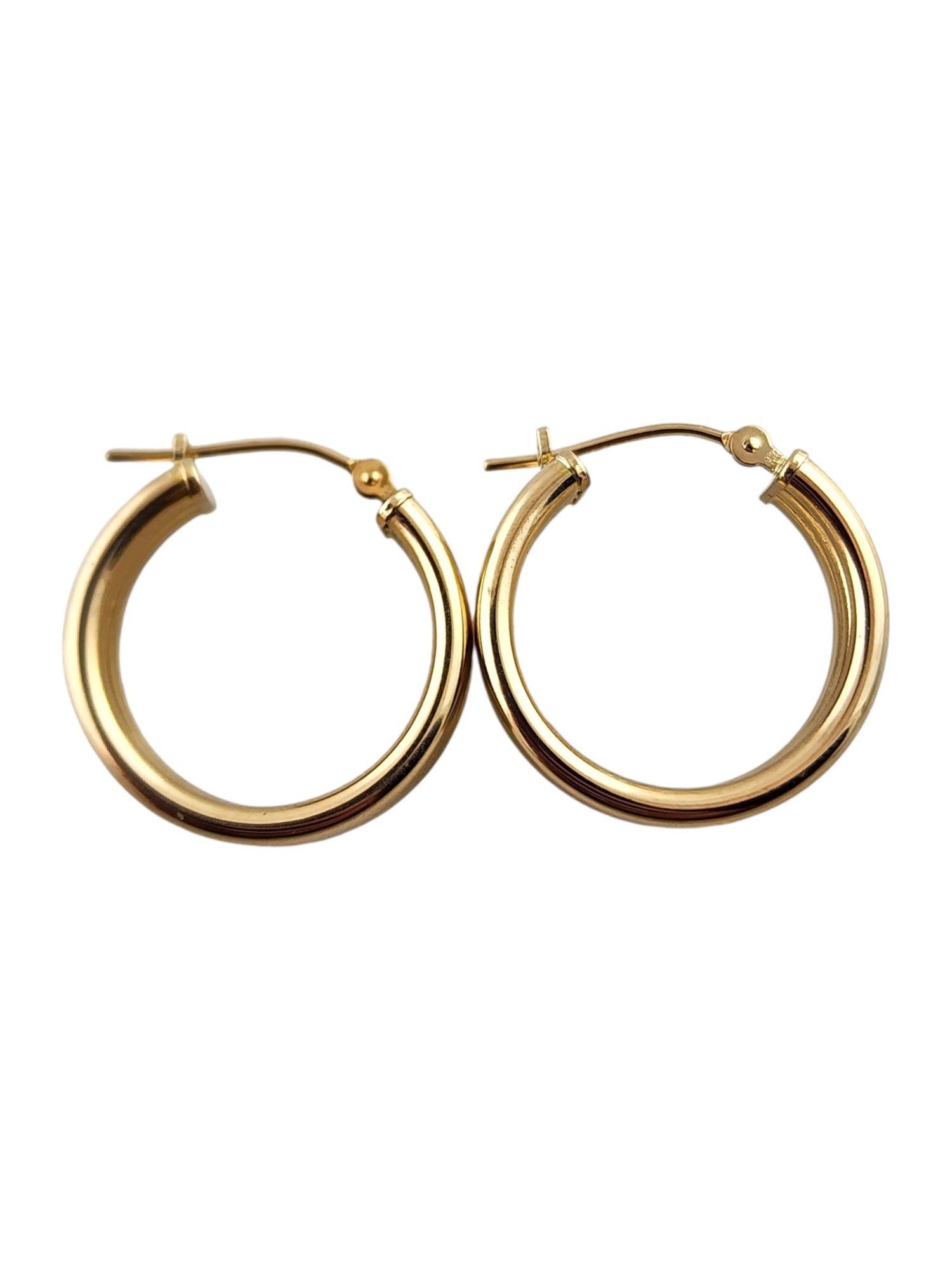 14 Karat Yellow Gold Triple Hoop Earrings #19140 1