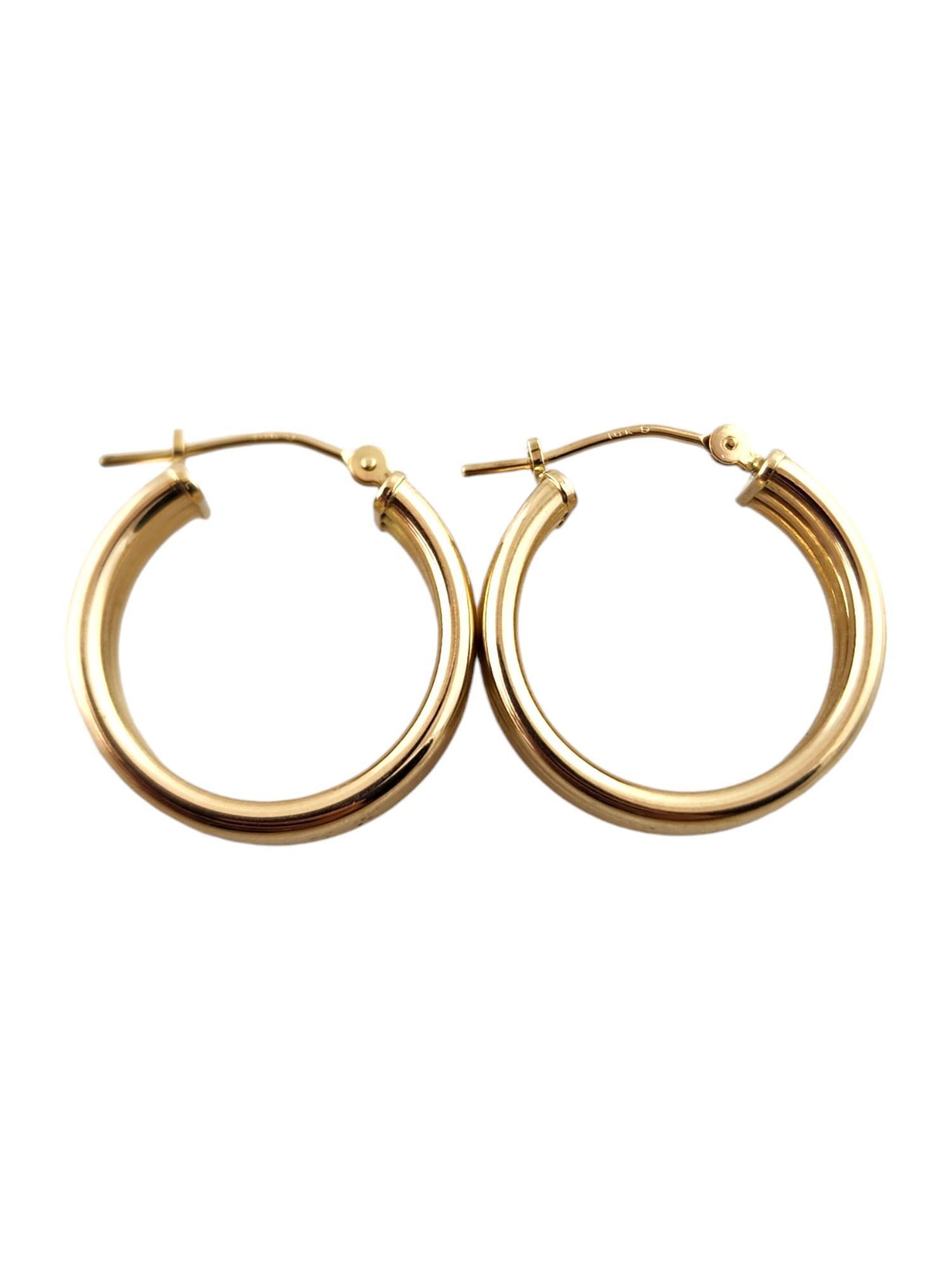 Women's 14 Karat Yellow Gold Triple Hoop Earrings #19153