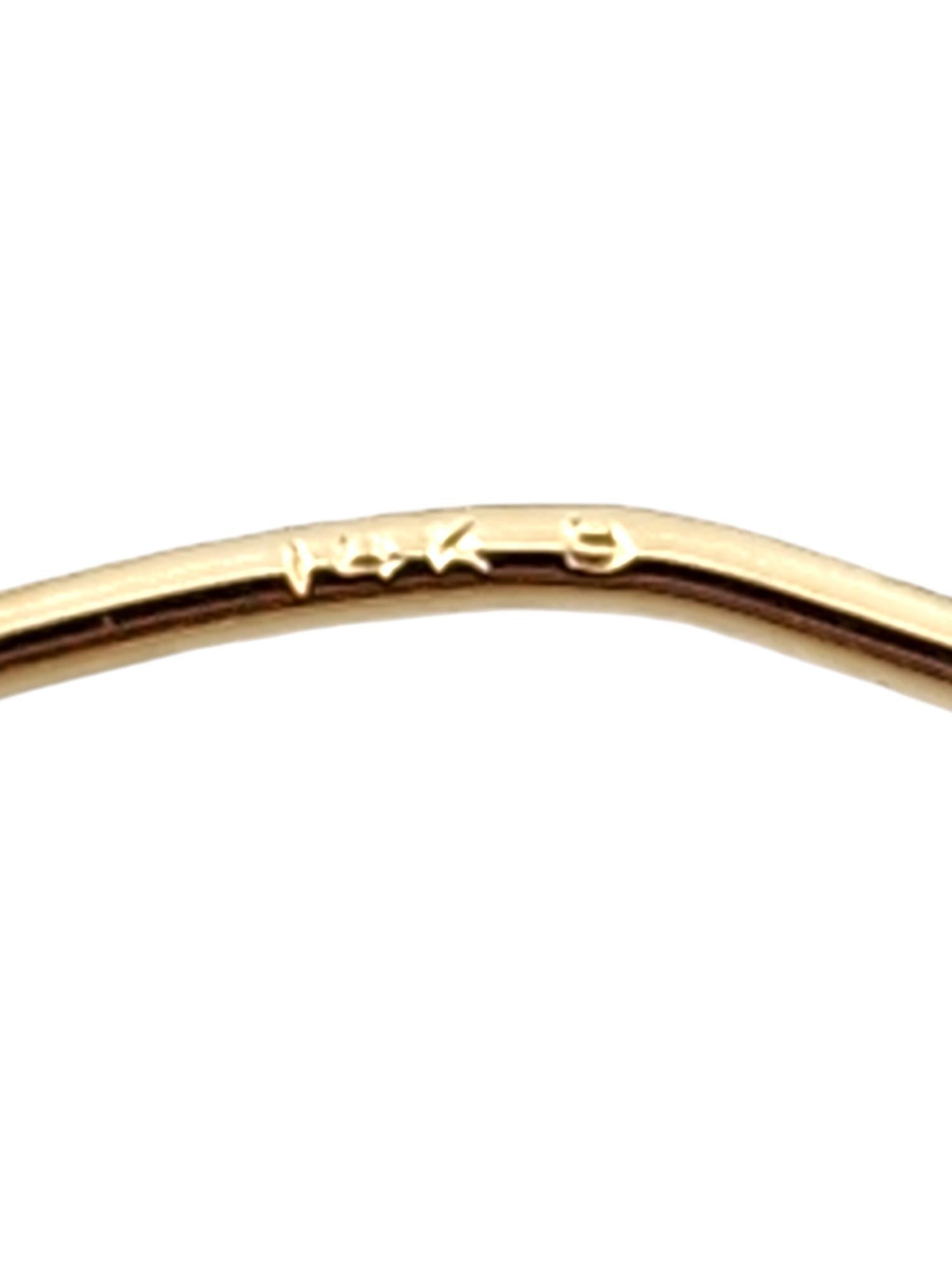 14 Karat Yellow Gold Triple Hoop Earrings #19153 2