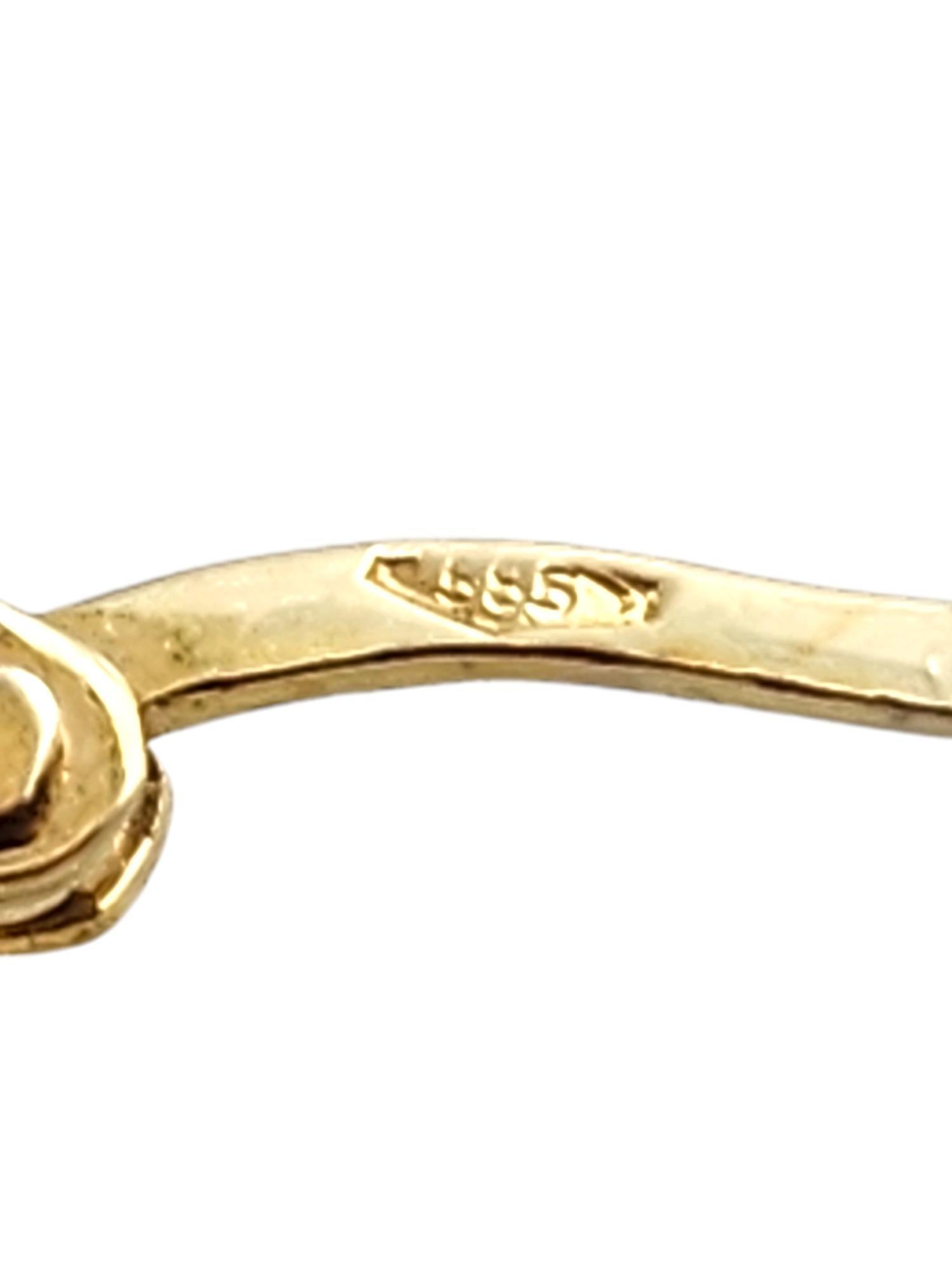 14 Karat Yellow Gold Triple Hoop Earrings #20076 5