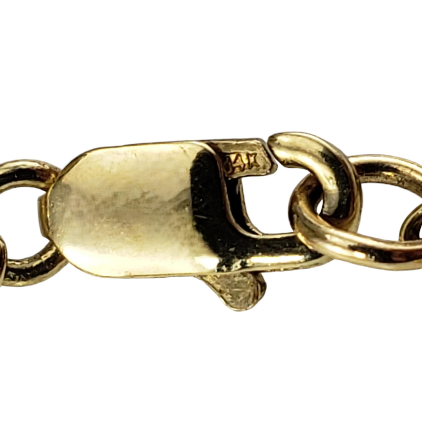 Collier de pierres précieuses à trois rangs en or jaune 14 carats n° 18585 Bon état - En vente à Washington Depot, CT
