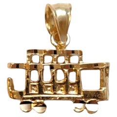 14 Karat Yellow Gold Trolly Charm #20019