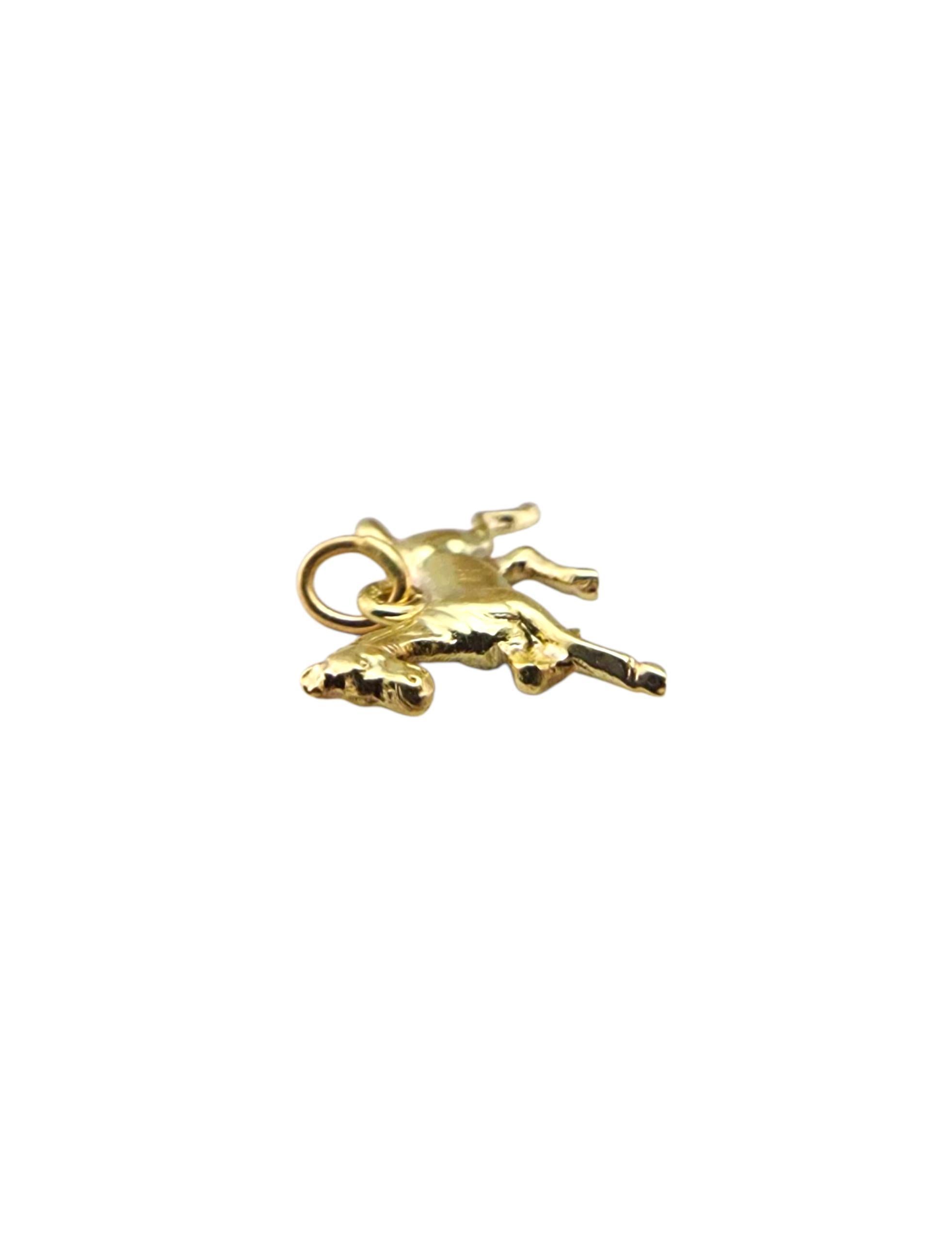 Charm en or jaune 14 carats pour cheval de trot #23272 Bon état - En vente à Washington Depot, CT