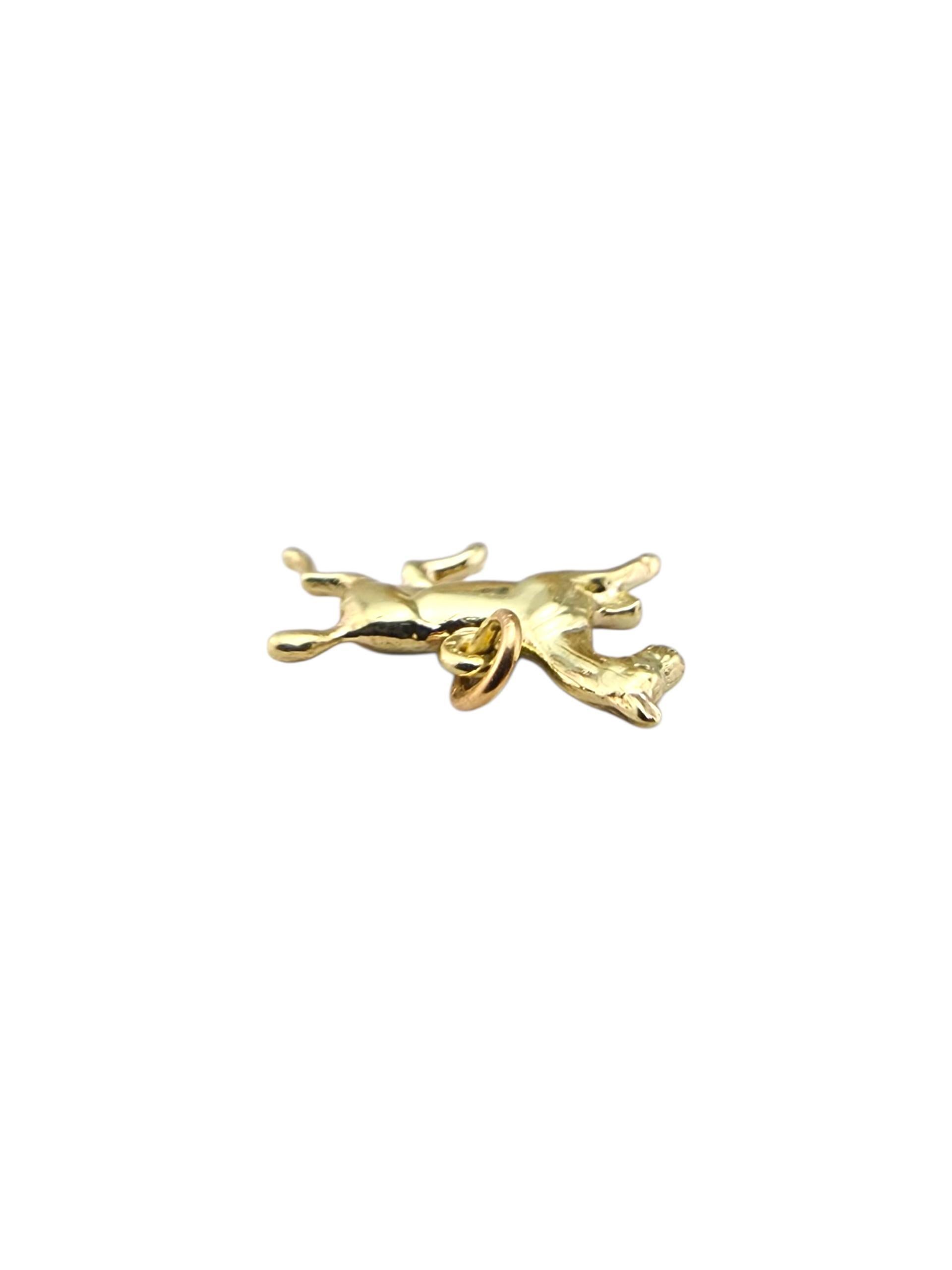 Charm en or jaune 14 carats pour cheval de trot #23272 Pour femmes en vente
