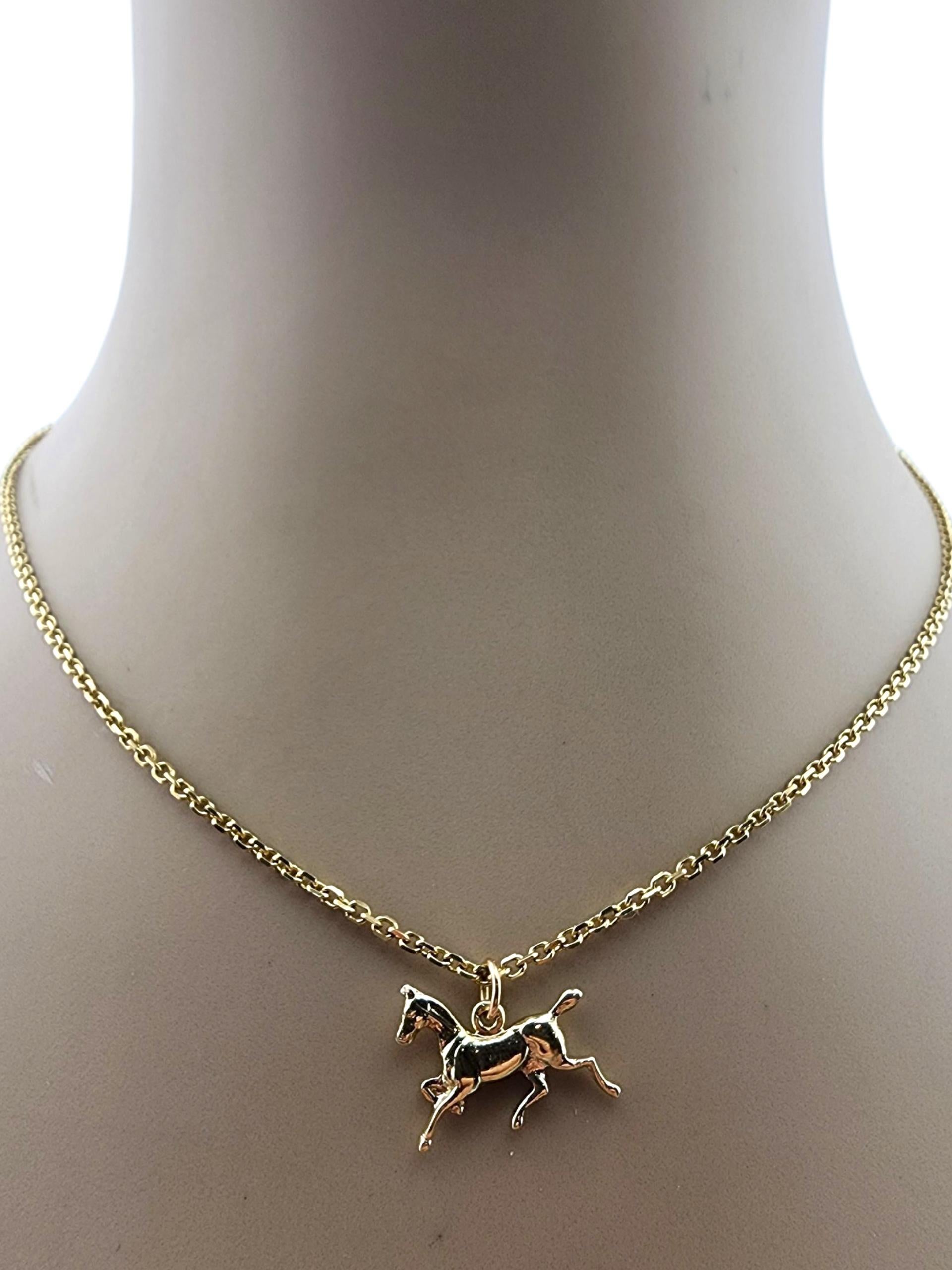 Charm en or jaune 14 carats pour cheval de trot #23272 en vente 4