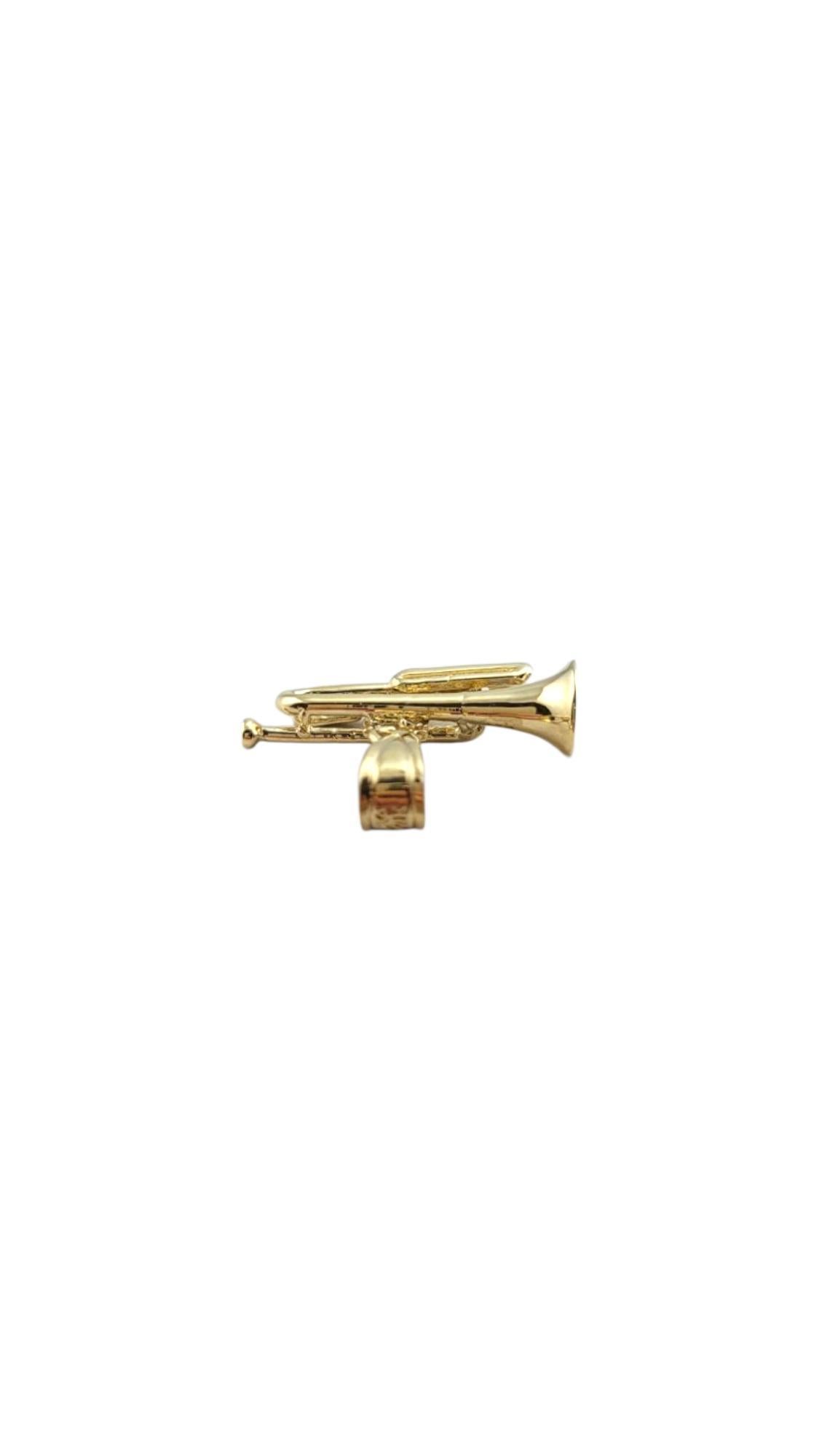14 Karat Yellow Gold Trumpet Charm #22238 For Sale 2