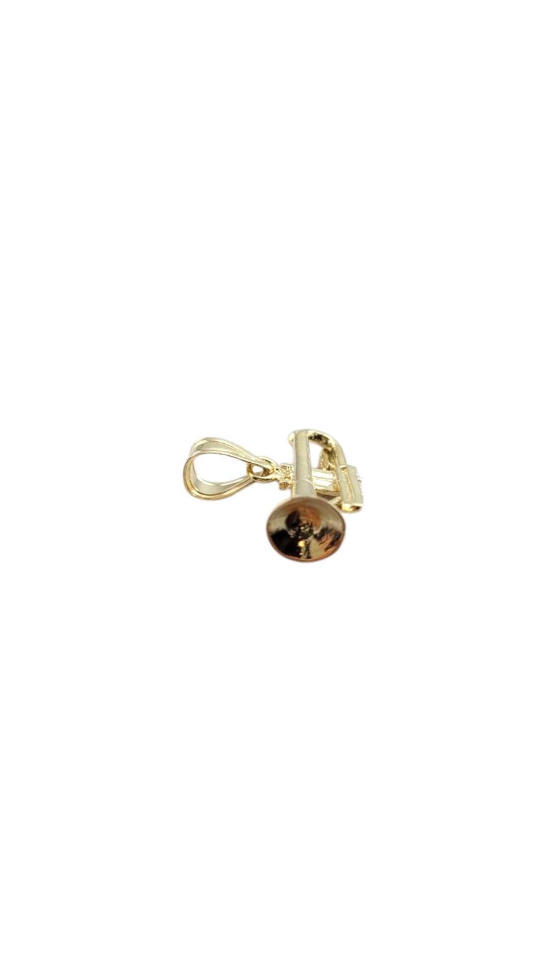 14 Karat Yellow Gold Trumpet Charm #22238 For Sale 3