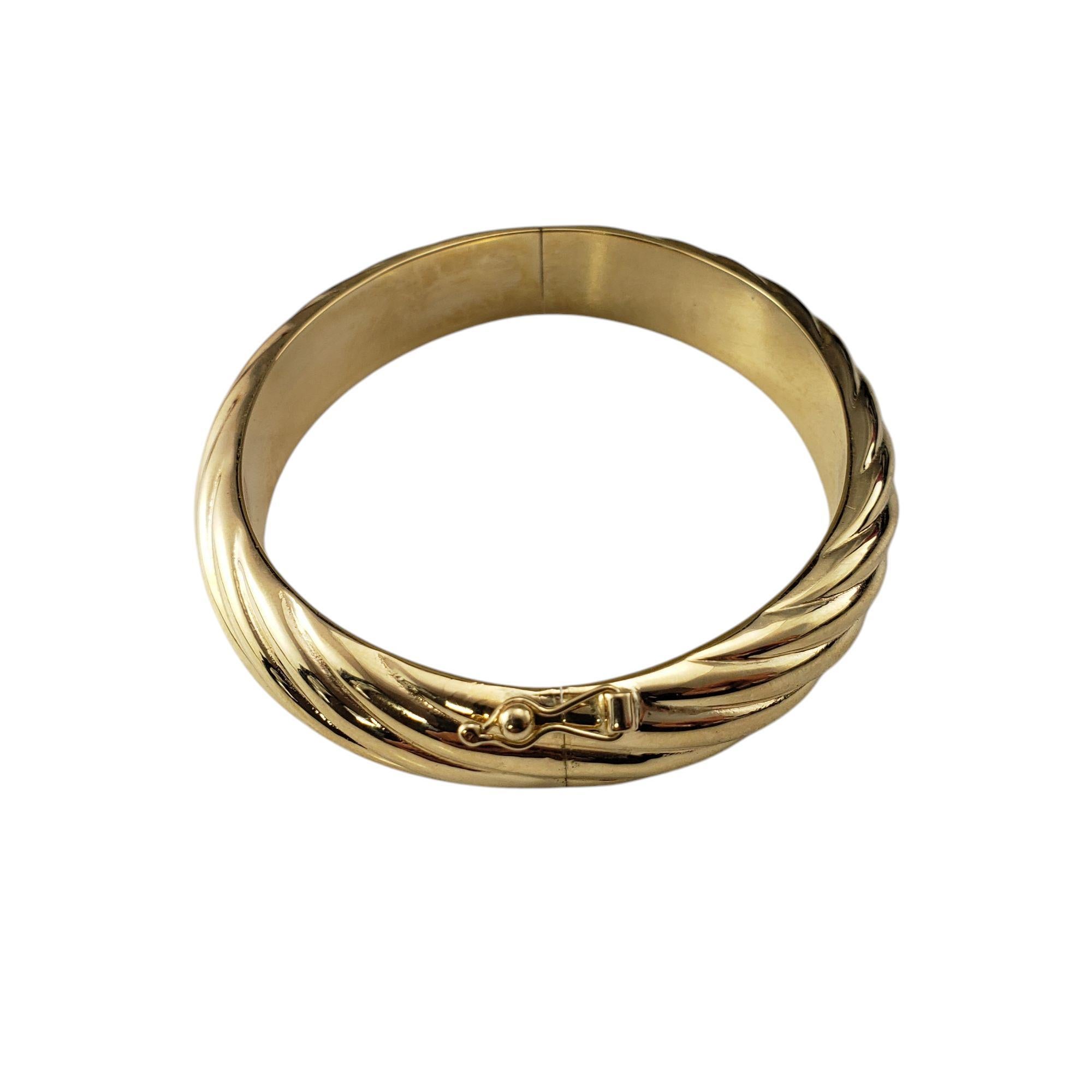 Bracciale Twist in oro giallo 14 carati #21770 In condizioni buone in vendita a Washington Depot, CT