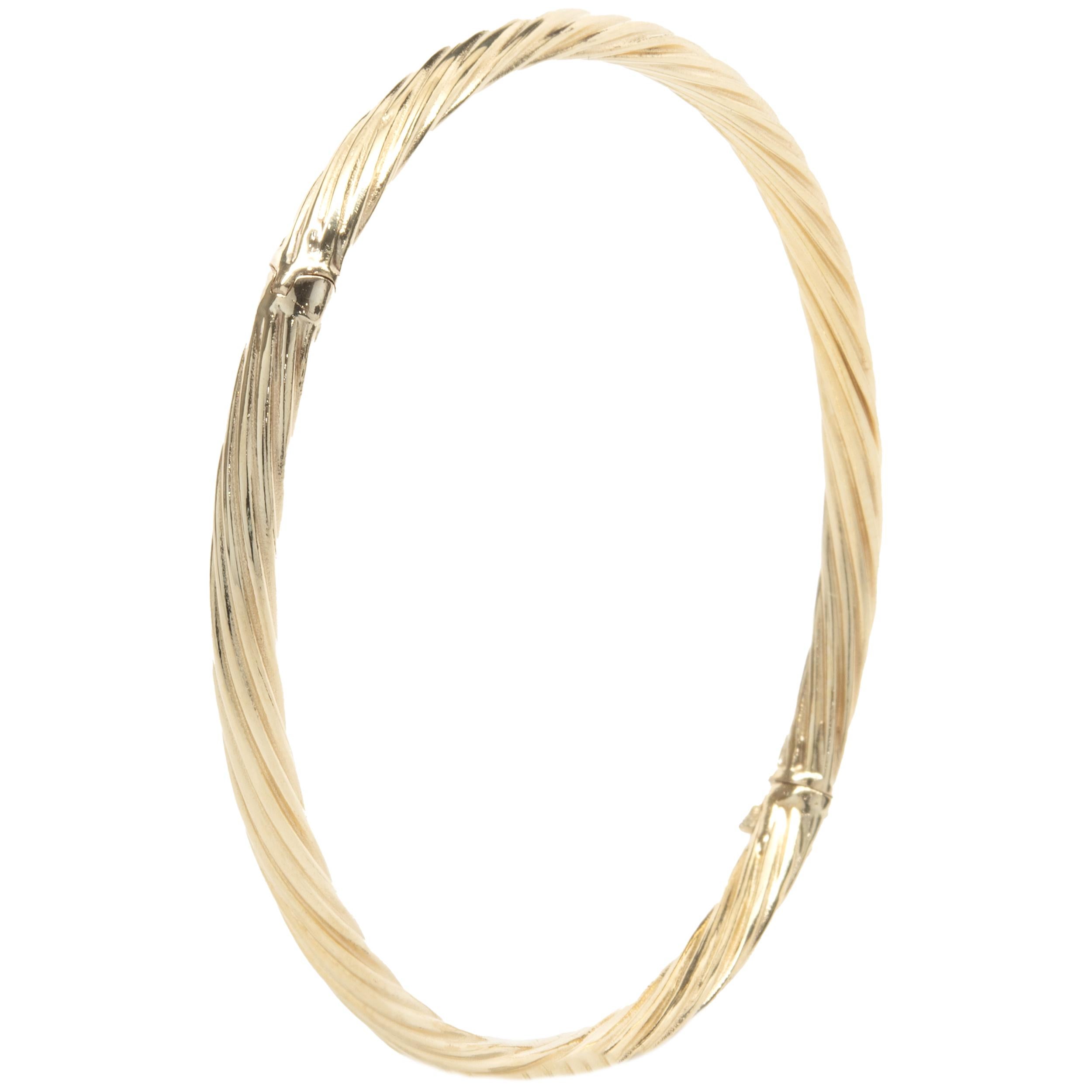 twister bangle gold