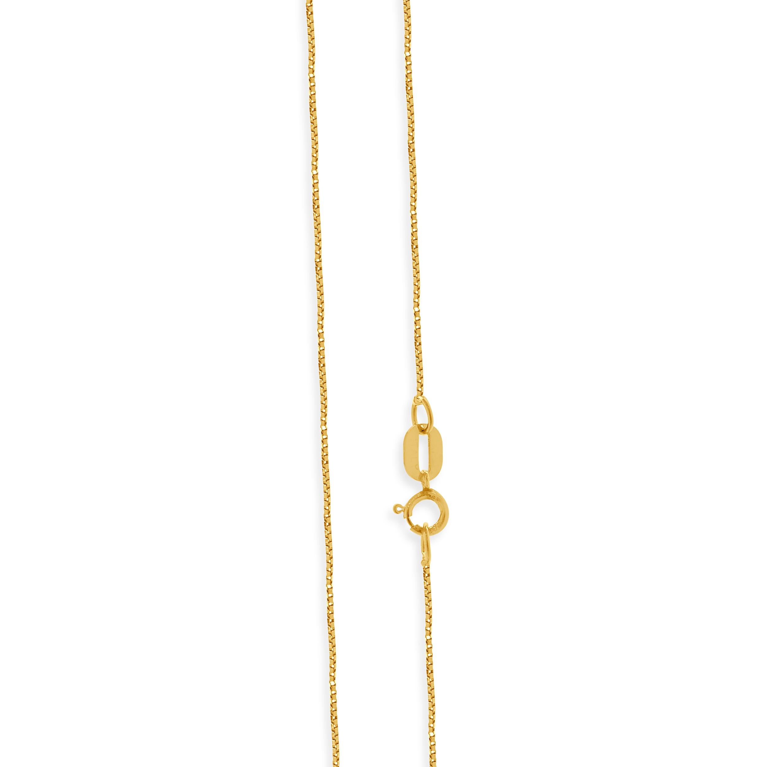 Women's or Men's 14 Karat Yellow Gold Twist Cross Necklace For Sale