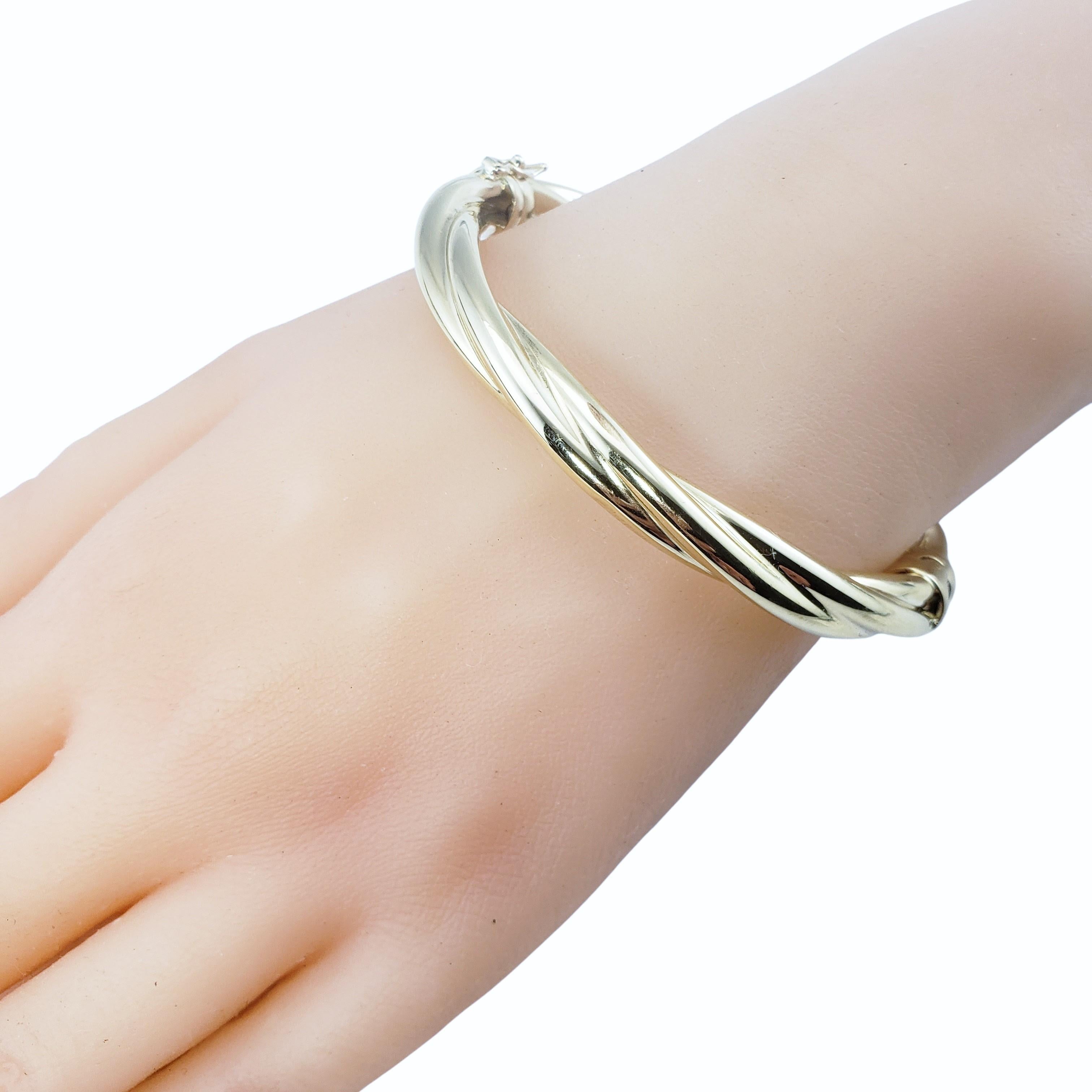 14 Karat Gelbgold Twist Scharnier-Armreif 6