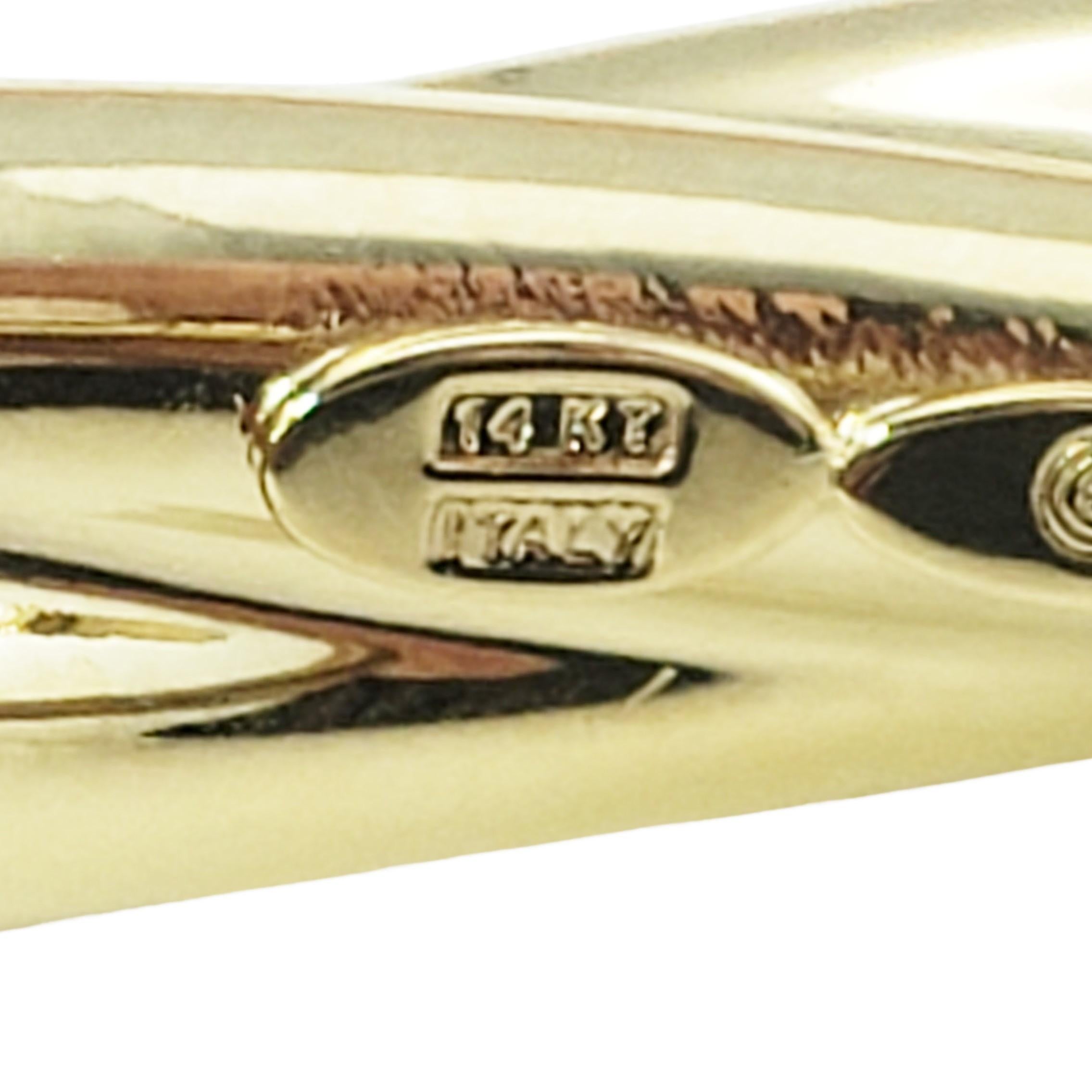 14 Karat Gelbgold Twist Scharnier-Armreif 3