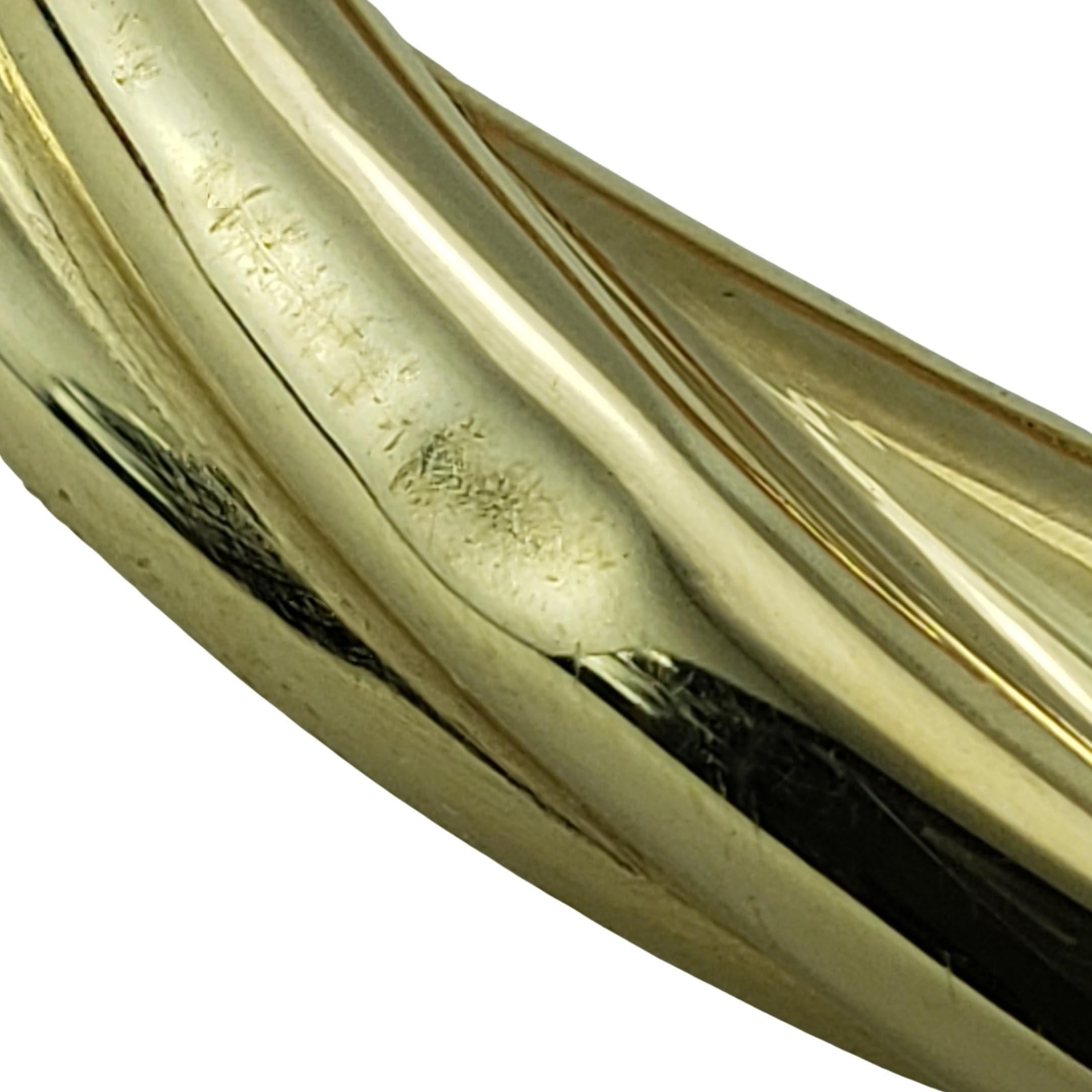14 Karat Gelbgold Twist Scharnier-Armreif 4