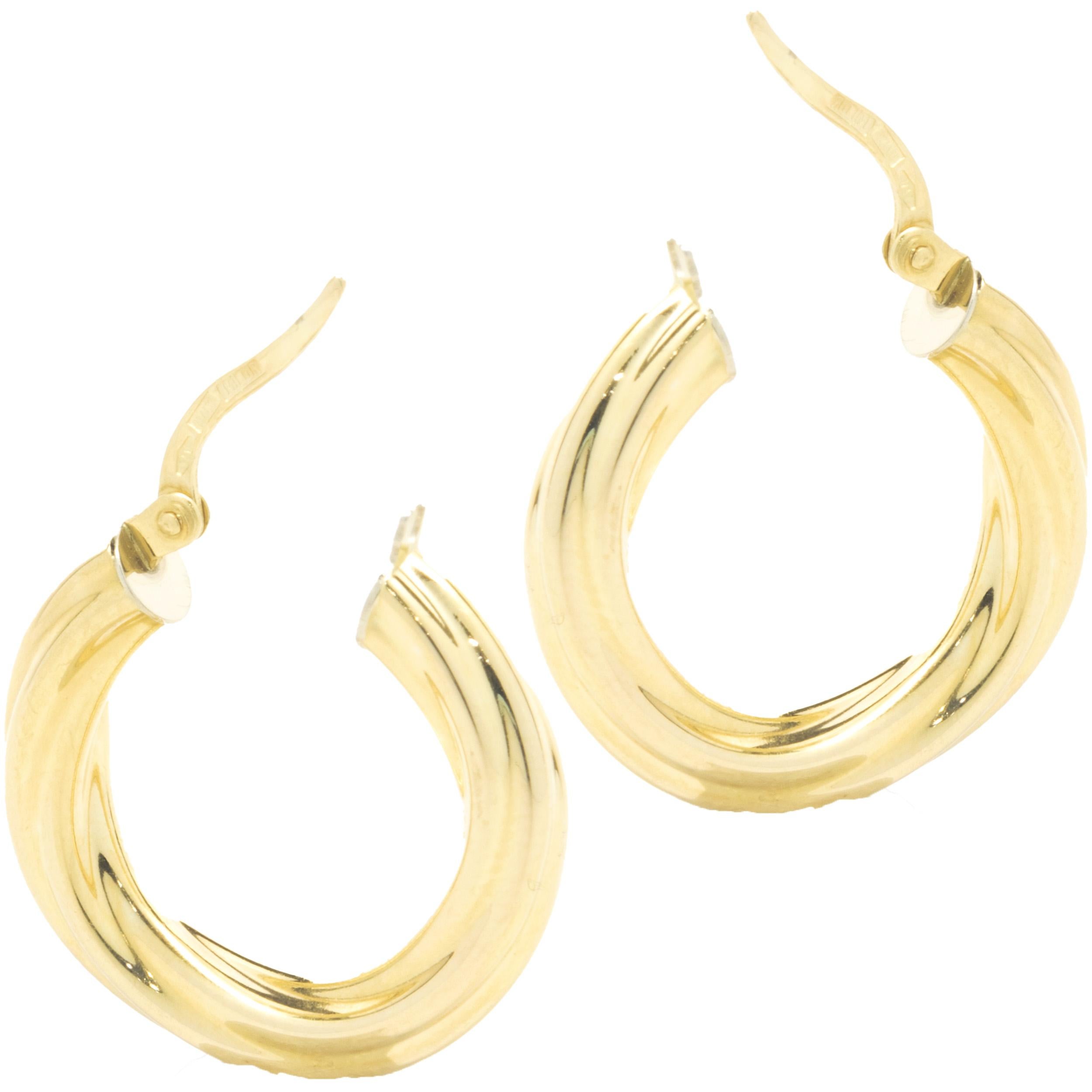 MATERIAL: 14K Gelbgold
Abmessungen: Ohrringe messen 20 mm in der Länge
Gewicht:  2,10 Gramm