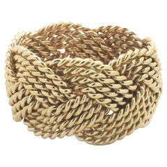 14 Karat Yellow Gold Twisted Braid Cigar Band