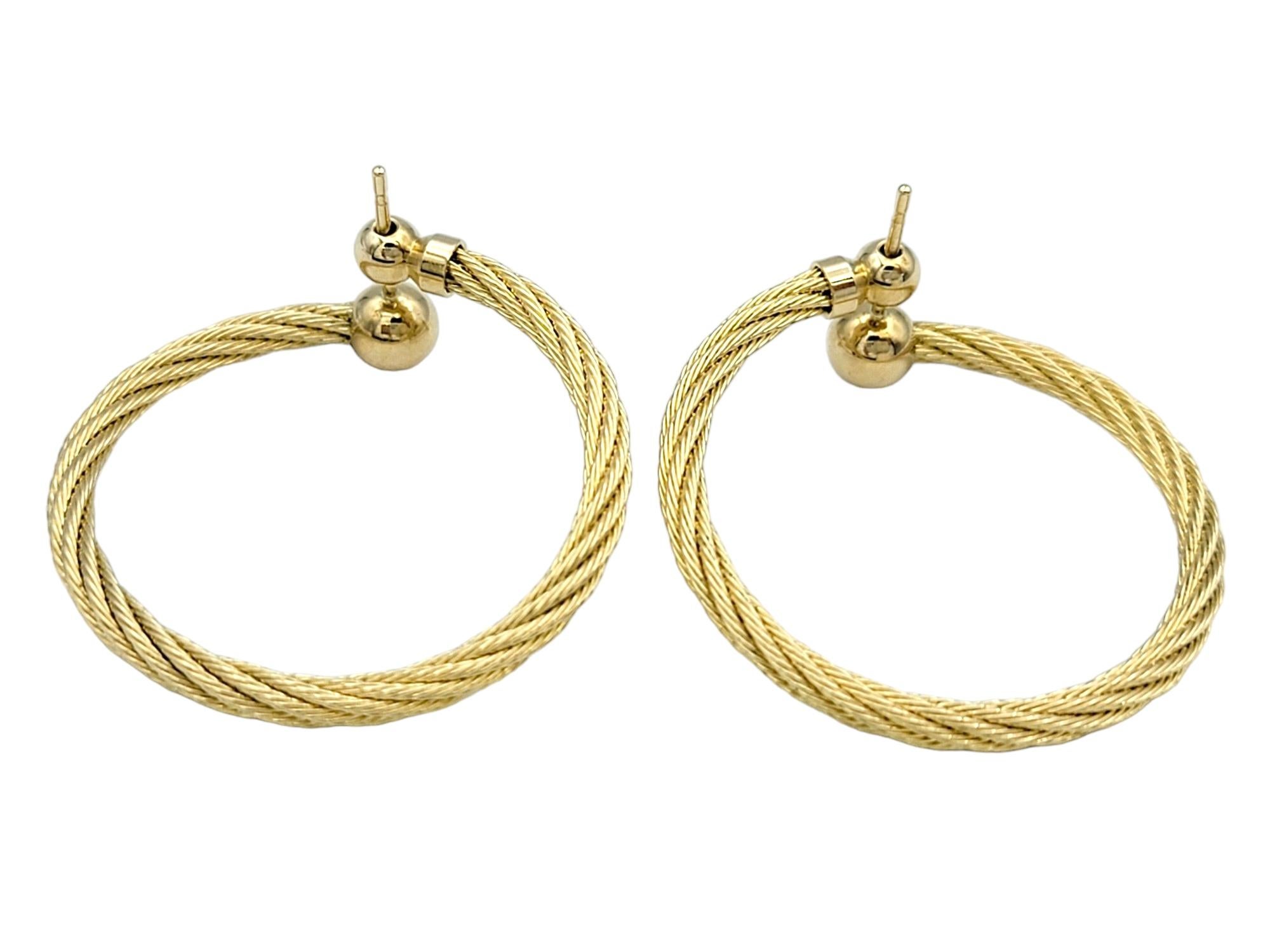 front facing hoop earrings