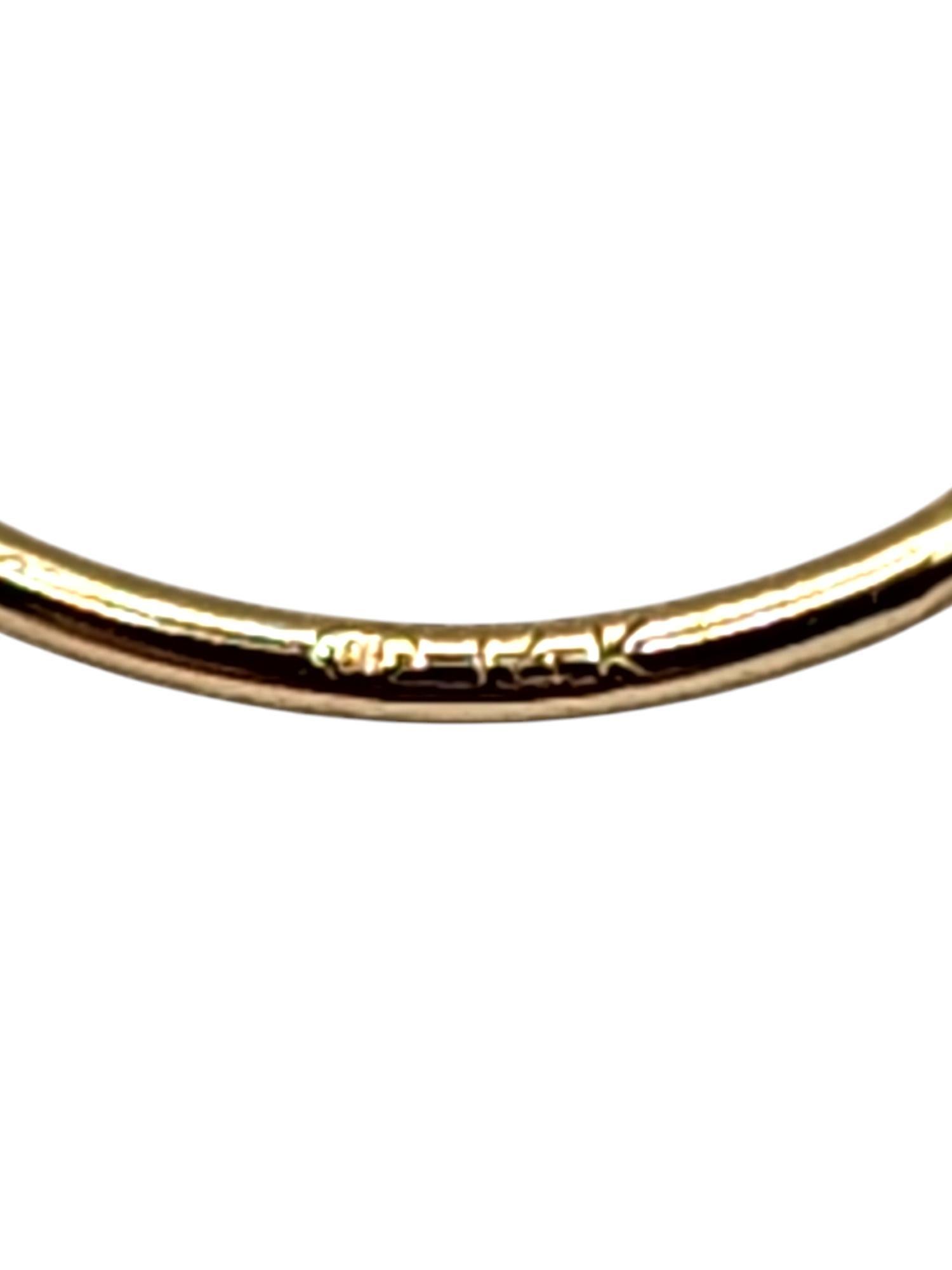 14 Karat Yellow Gold Twisted Circle Hoop Earrings #20463 For Sale 2