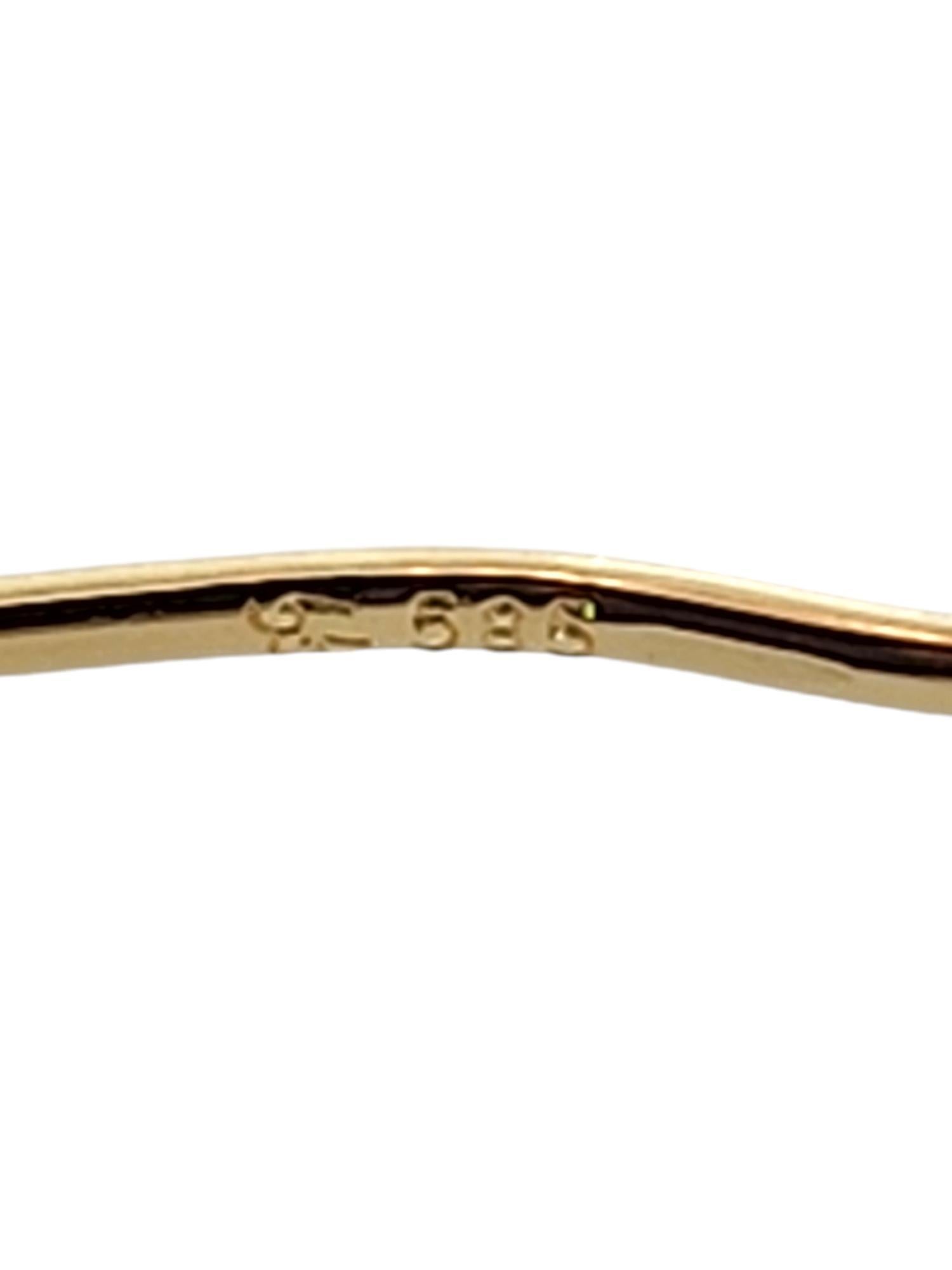 14 Karat Yellow Gold Twisted Gold Hoop Earrings #19137 For Sale 2