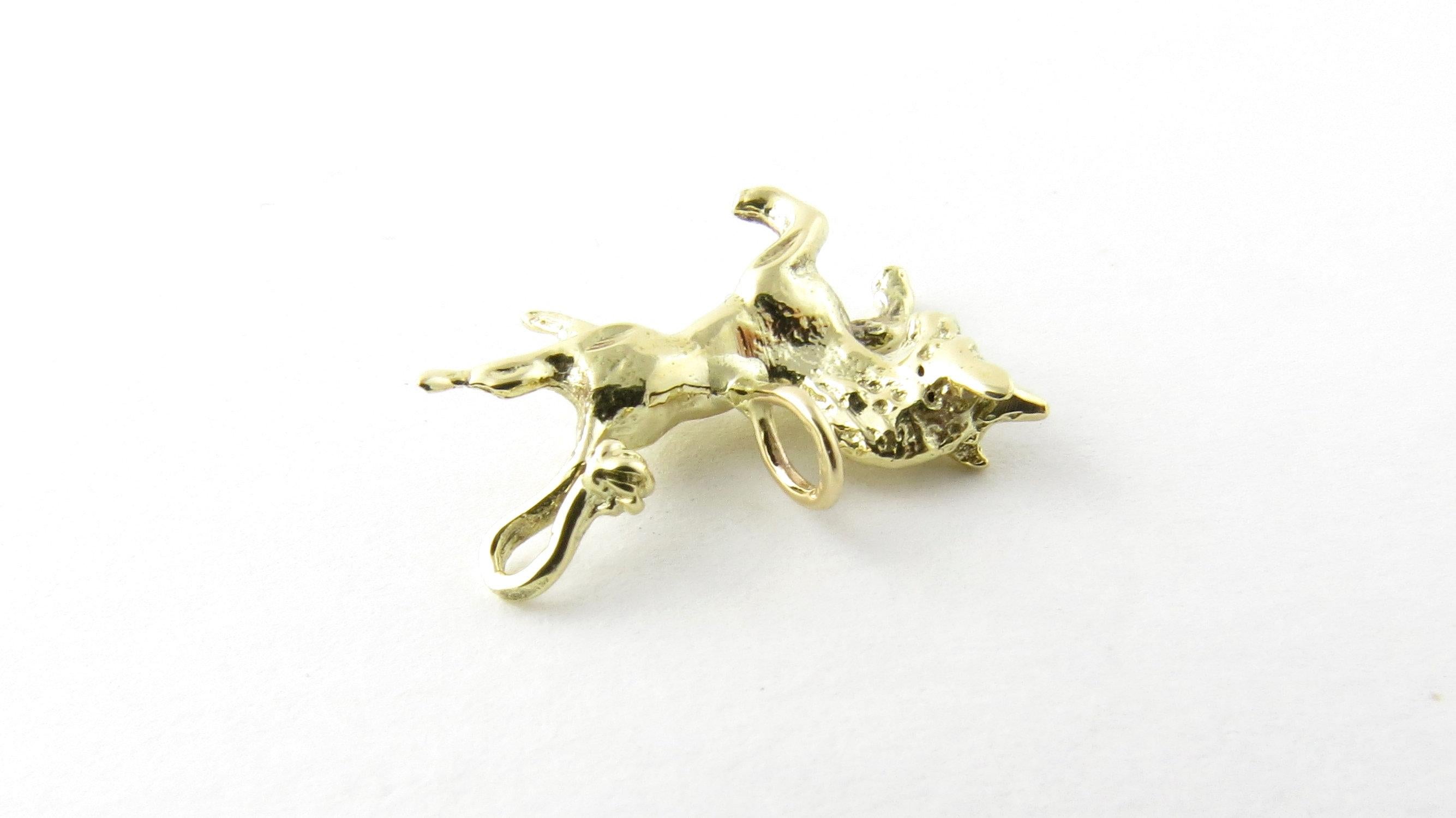 Charm America 14K Solid Gold Unicorn Charm - 1.0" X 1.25", Optional Gold Chain, Made In USA