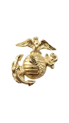 14 Karat Yellow Gold U.S Marine Corps Lapel Charm #20856 14 Karat Yellow Gold U.S Marine Corps Lapel Charm #20856