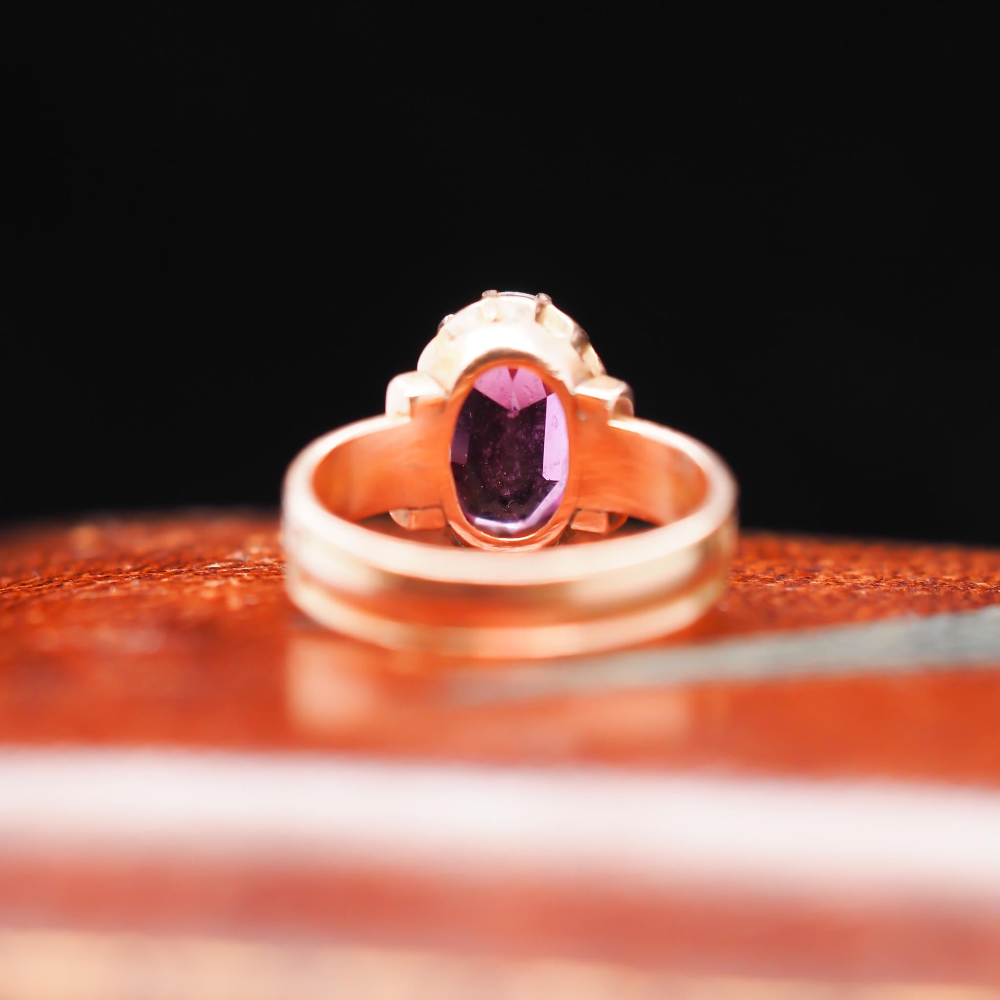 Item Details:
Ring Size: 4
Metal Type:  14K Yellow Gold  [Hallmarked, and Tested]
Weight:  2.6grams

Amethyst Details:Oval Shape, 1.25ct, Purple, Natural



Band Width:  3.56mm
Condition:  Excellent

Price: 600