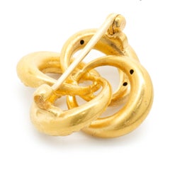 14 Karat Yellow Gold Victorian Love Knot Pin