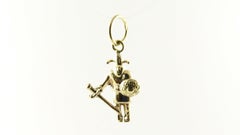 14 Karat Yellow Gold Viking Charm