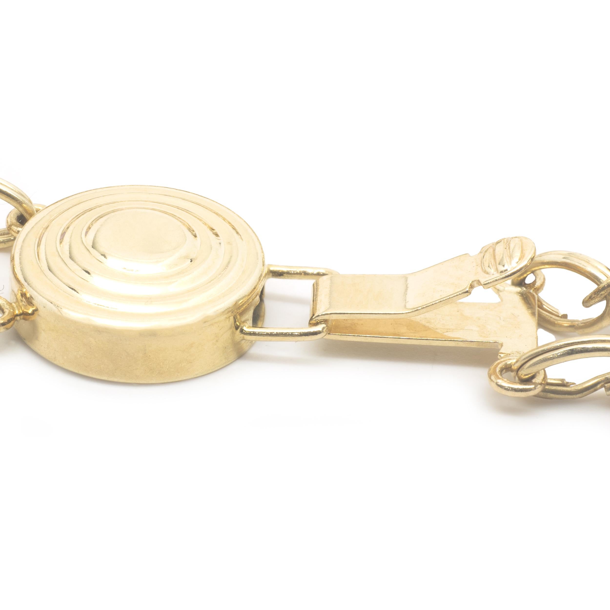 14 Karat Gelbgold Vintage Multi Edelstein und Diamant Schiebe-Armband im Zustand „Hervorragend“ in Scottsdale, AZ