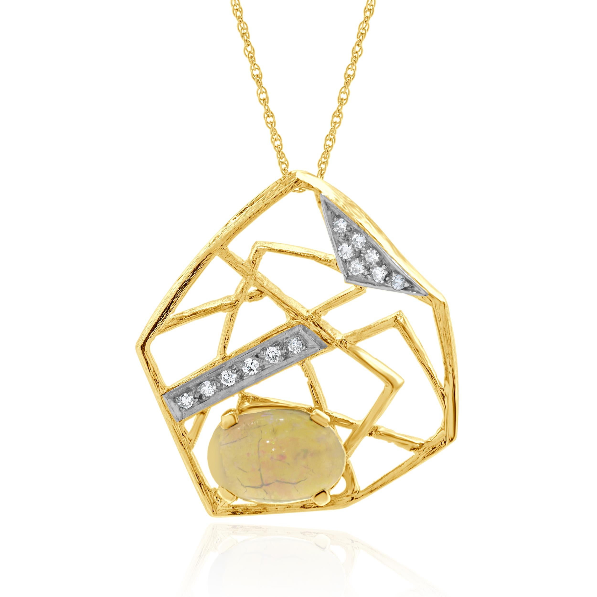 Designer: personalizzato
Materiale: oro giallo 14 carati
Diamante: 13 tagli rotondi a brillante = 0,20cttw
Colore: I
Chiarezza: SI1
Lunghezza: la catena misura 18 pollici
Peso: 10,15 grammi
