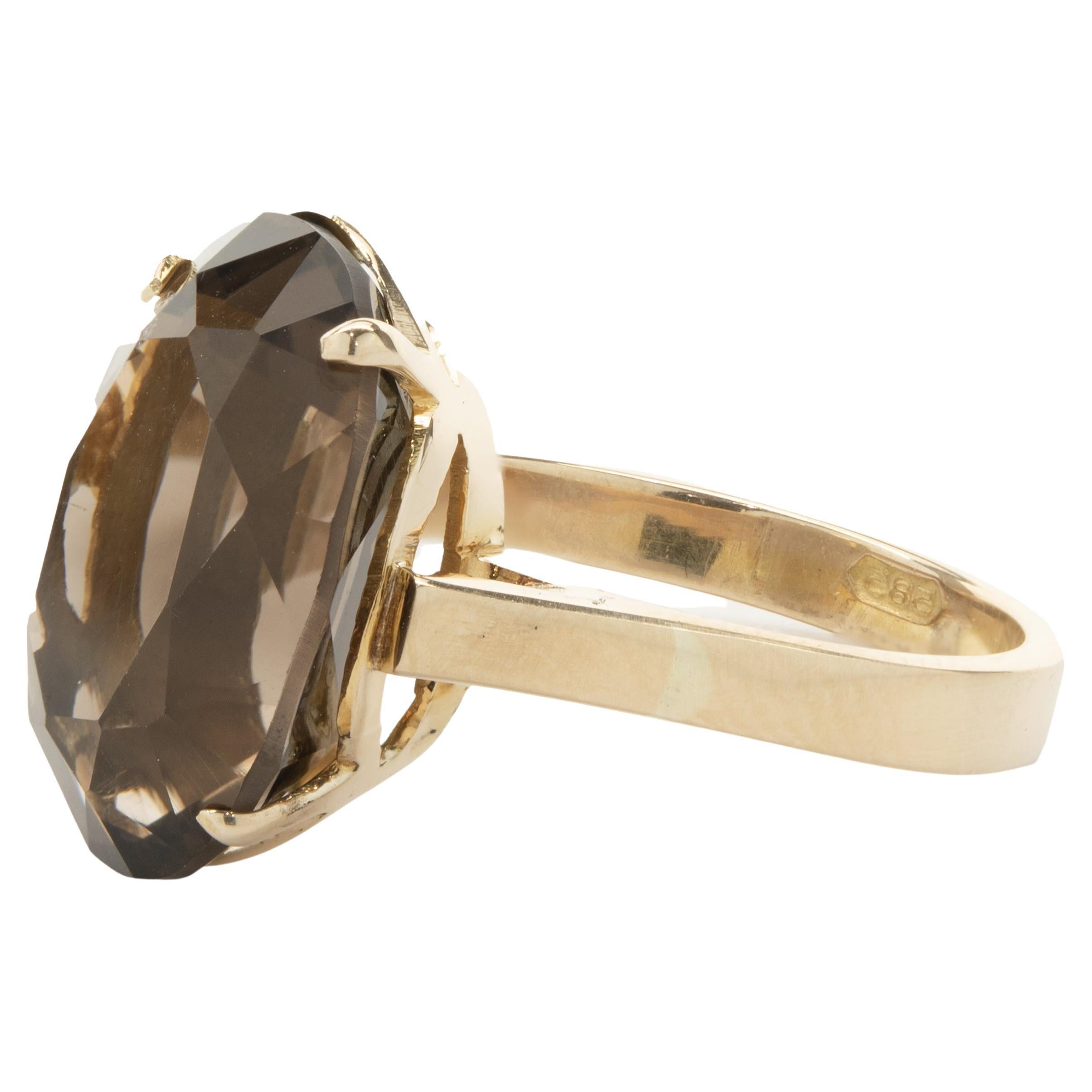 Designer: custom
Material: 14K yellow gold
Dimensions: ring top measure 16.06 x 14.65mm
Ring Size: 6.25 (complimentary sizing available)
Weight: 5.17 grams
