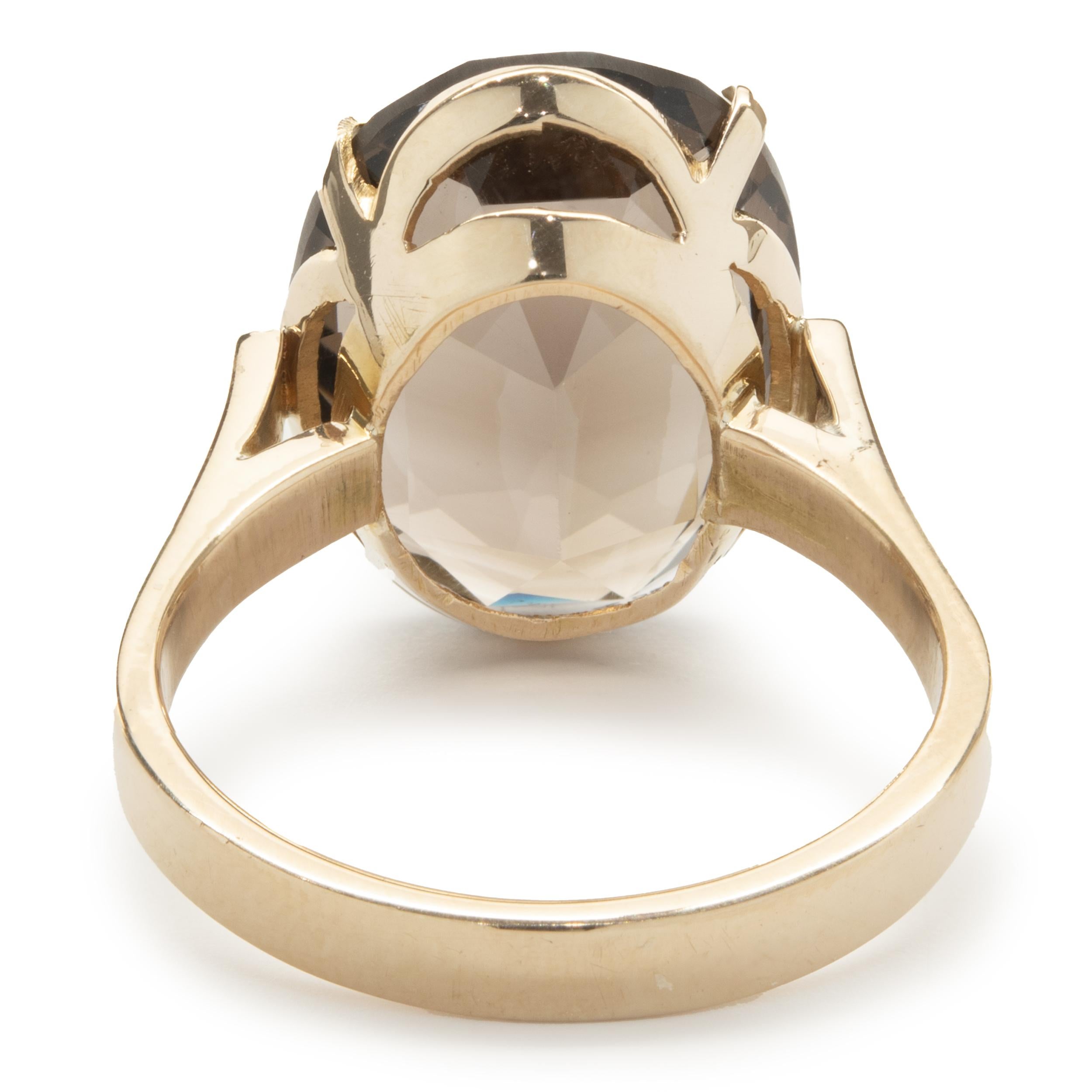 smokey topaz rings