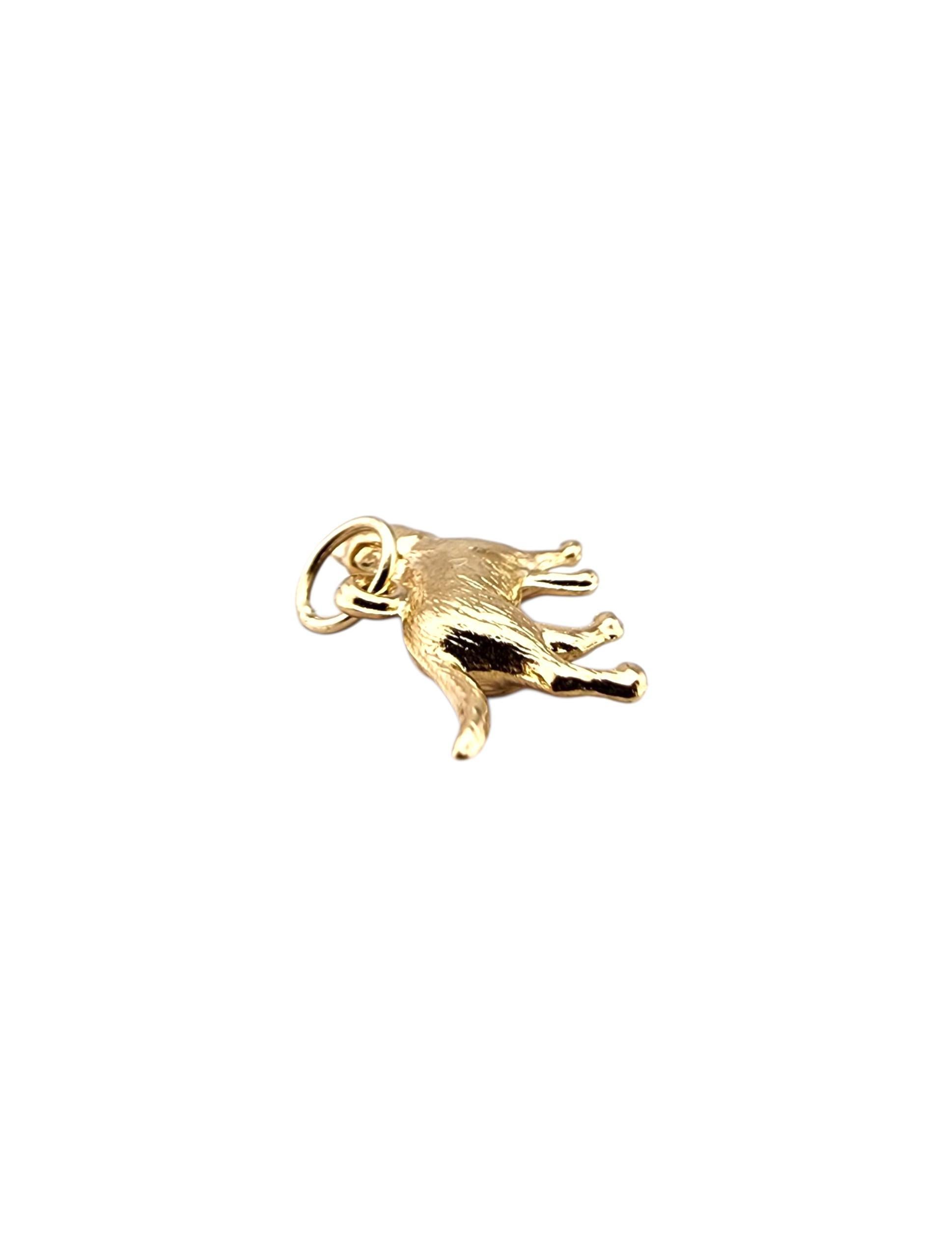 Charm per gatti da passeggio in oro giallo 14 carati #23281 In condizioni buone in vendita a Washington Depot, CT