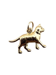 Charm per gatti da passeggio in oro giallo 14 carati #23281