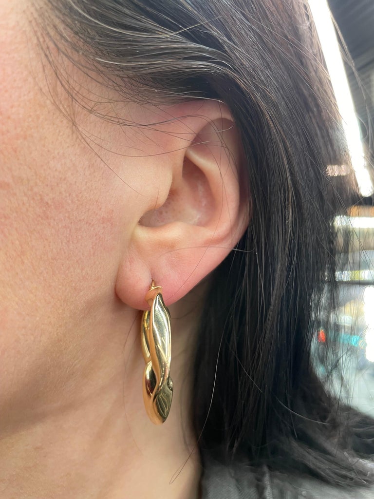 Mana Made Wave Hoop Earrings