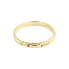 14 Karat Yellow Gold Wedding Band