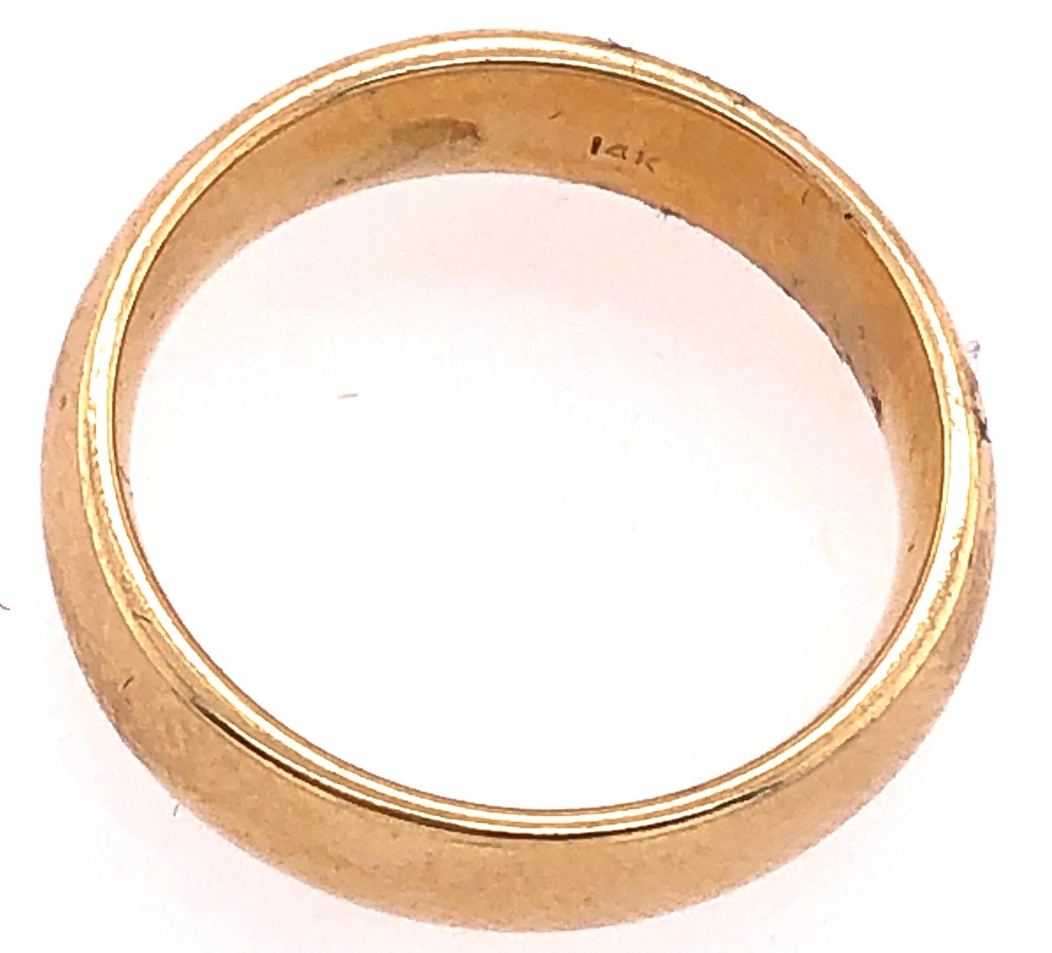Bague de mariage / alliance en or jaune 14 carats Unisexe en vente