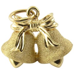 Vintage 14 Karat Yellow Gold Wedding Bells Charm
