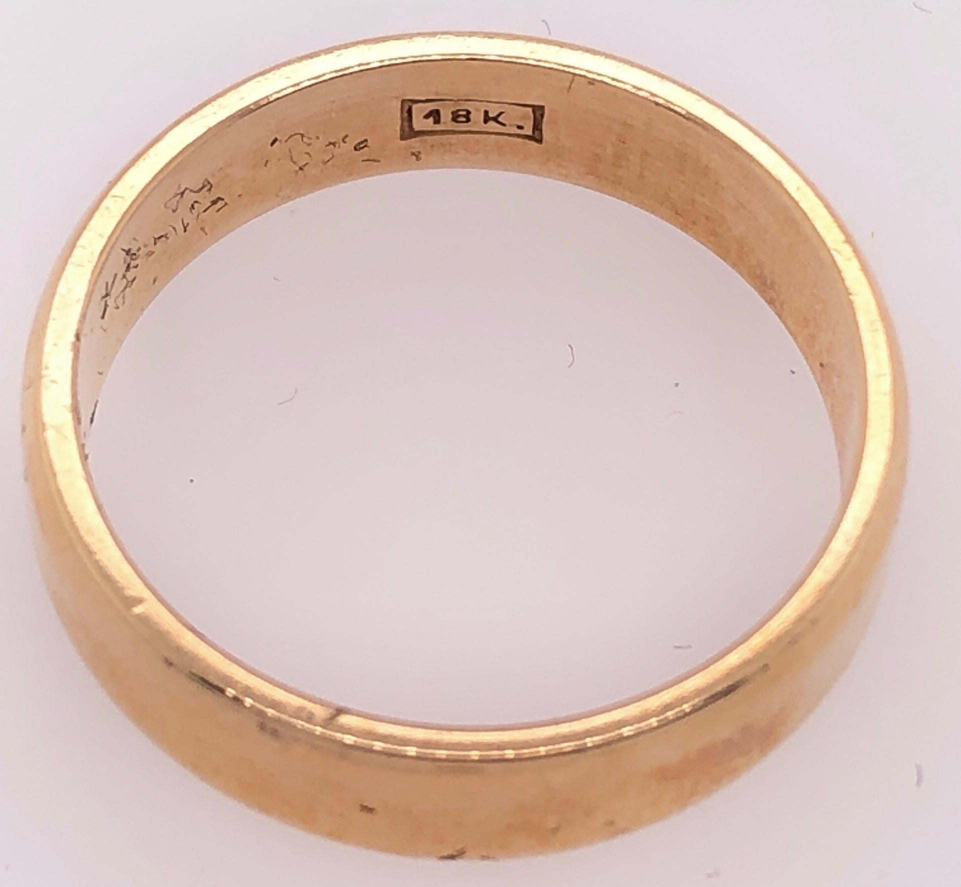 18 Karat Gelbgold Ehering / Brautband für Damen oder Herren im Angebot