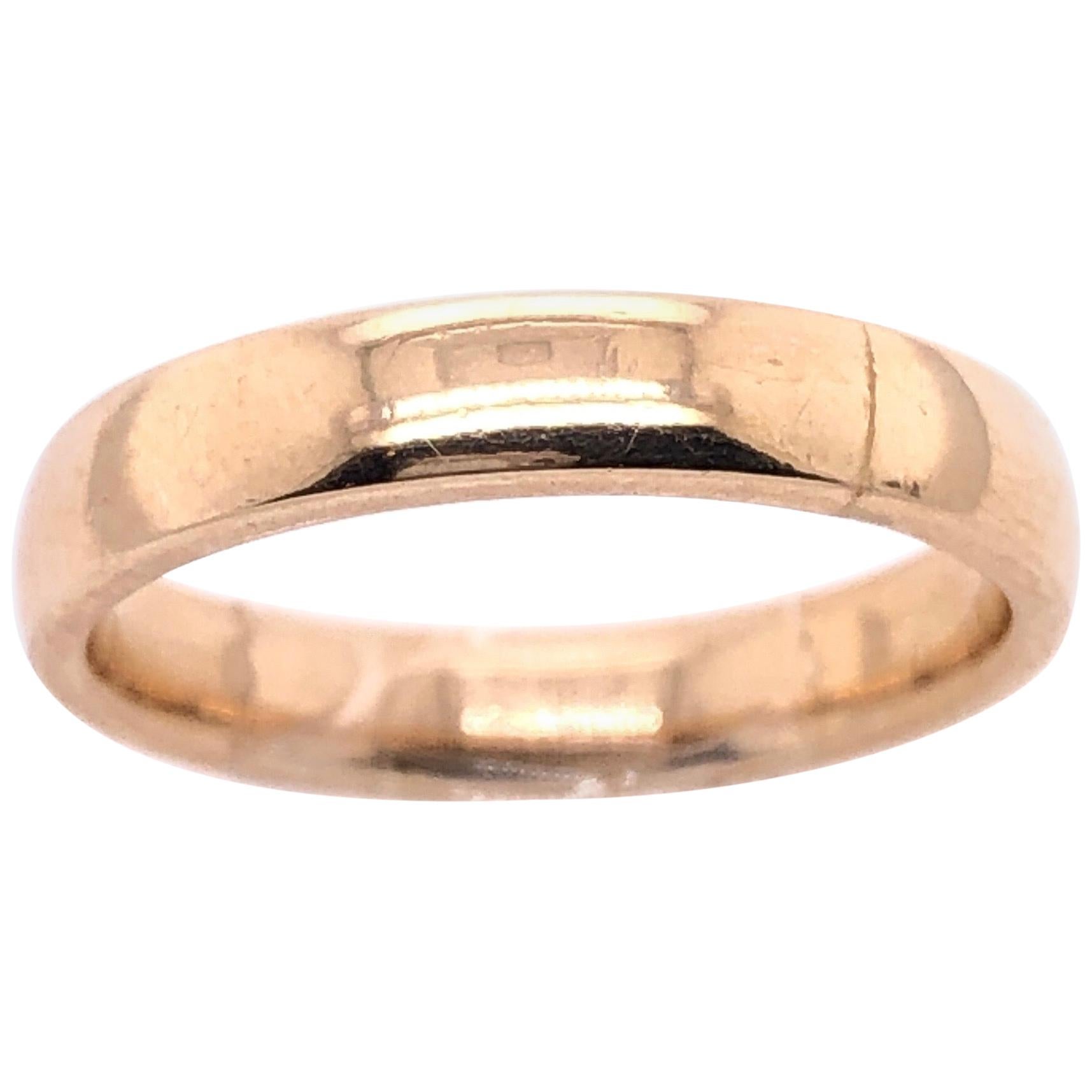 14 Karat Yellow Gold Diamond Wedding Band .25 Carat For Sale at 1stDibs