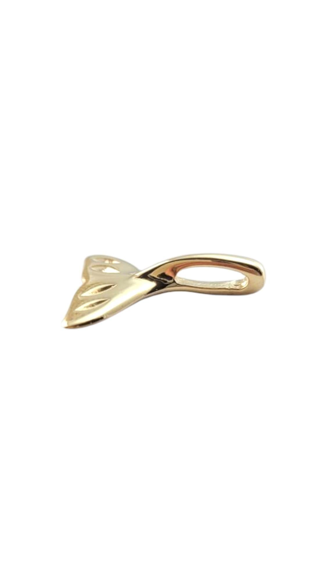 14 Karat Gelbgold Wal-Schleifenanhänger #21324 im Angebot 2