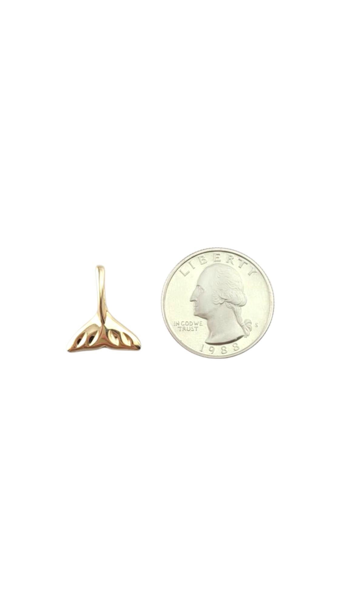 14 Karat Gelbgold Wal-Schleifenanhänger #21324 im Angebot 3